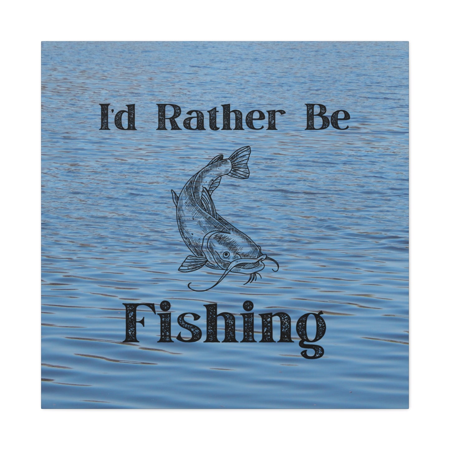"I'd Rather Be Fishing" Wall Art - Weave Got Gifts - Unique Gifts You Won’t Find Anywhere Else!