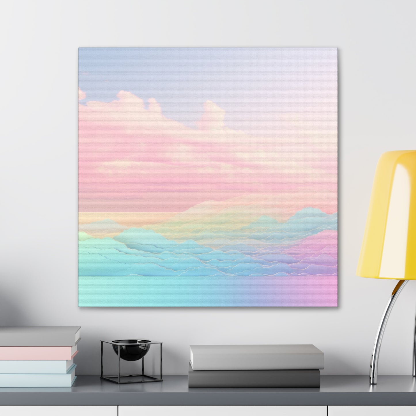 "Rainbow Clouds Abstract" Wall Art - Weave Got Gifts - Unique Gifts You Won’t Find Anywhere Else!