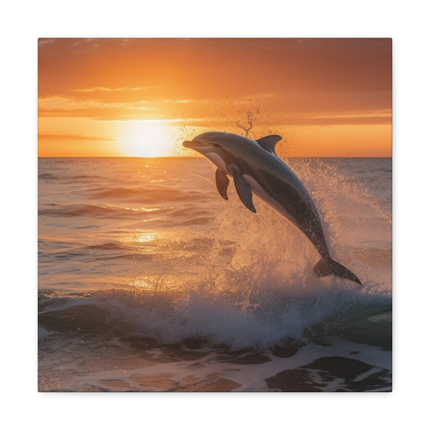 "Dolphin Sunset" Wall Art - Weave Got Gifts - Unique Gifts You Won’t Find Anywhere Else!