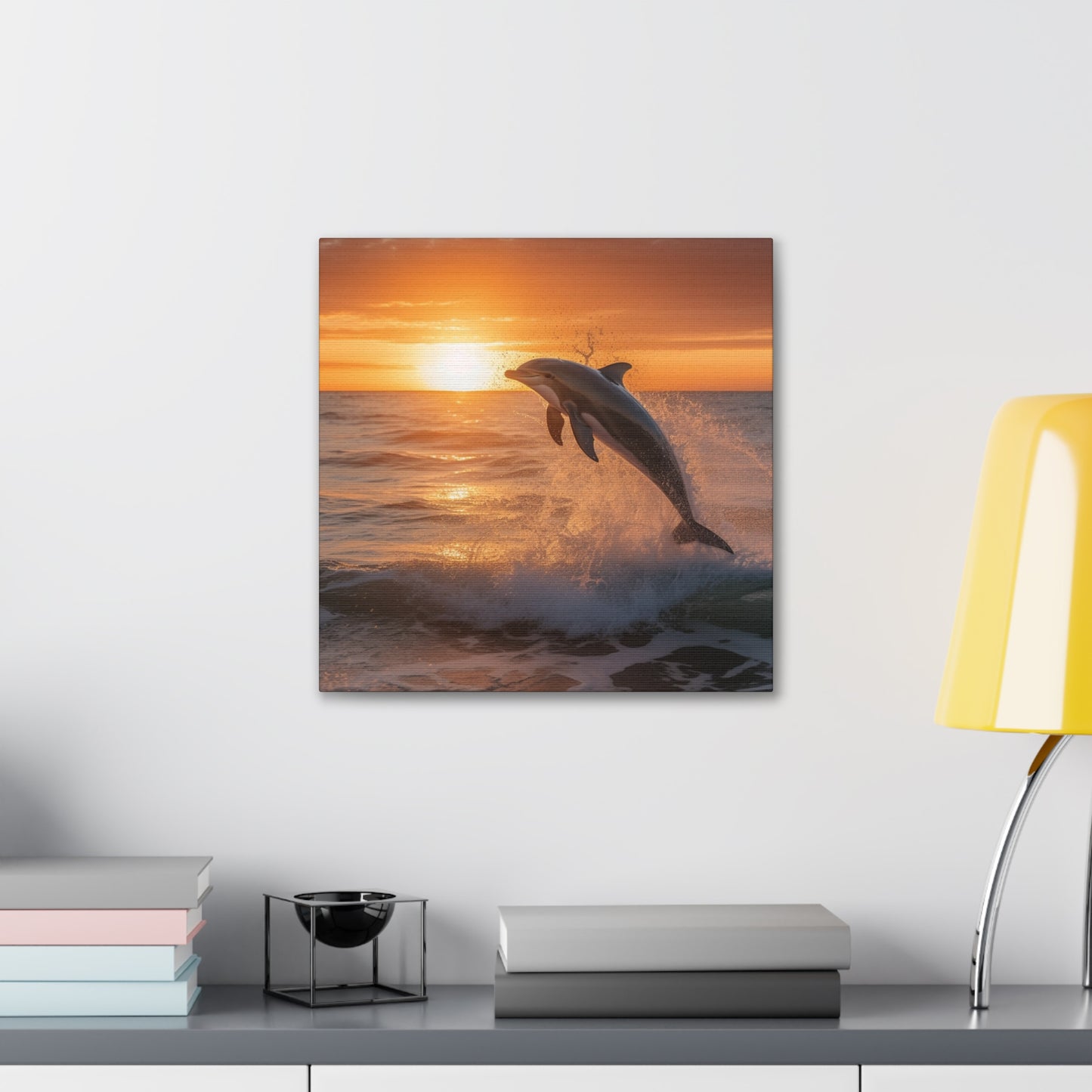 "Dolphin Sunset" Wall Art - Weave Got Gifts - Unique Gifts You Won’t Find Anywhere Else!