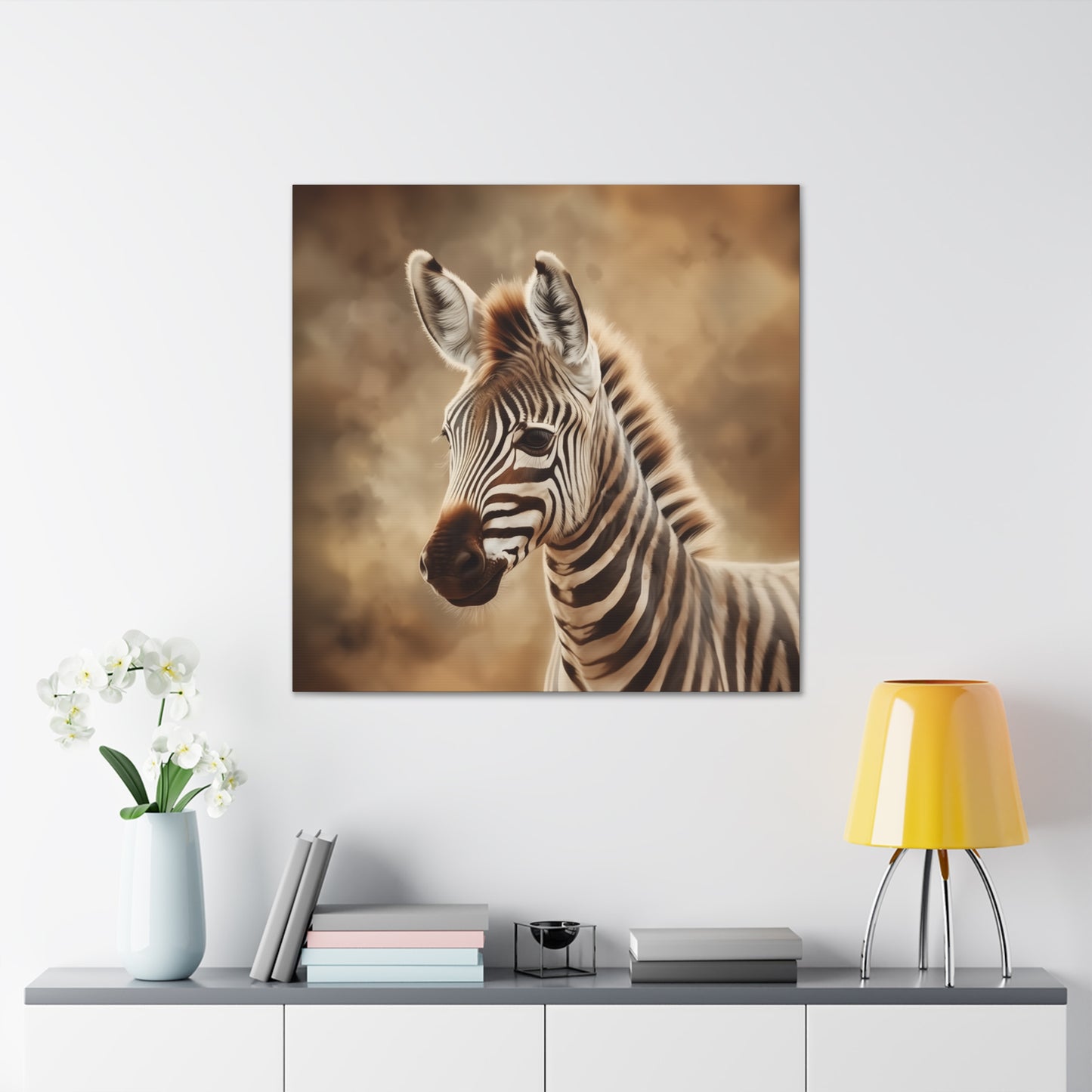 "Baby Zebra Portrait" Wall Art - Weave Got Gifts - Unique Gifts You Won’t Find Anywhere Else!