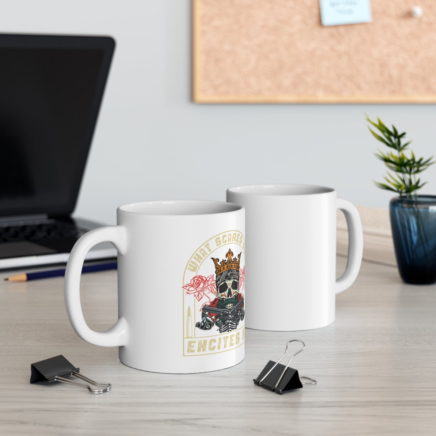 "What Scares You Excites Me" Coffee Mug - Weave Got Gifts - Unique Gifts You Won’t Find Anywhere Else!