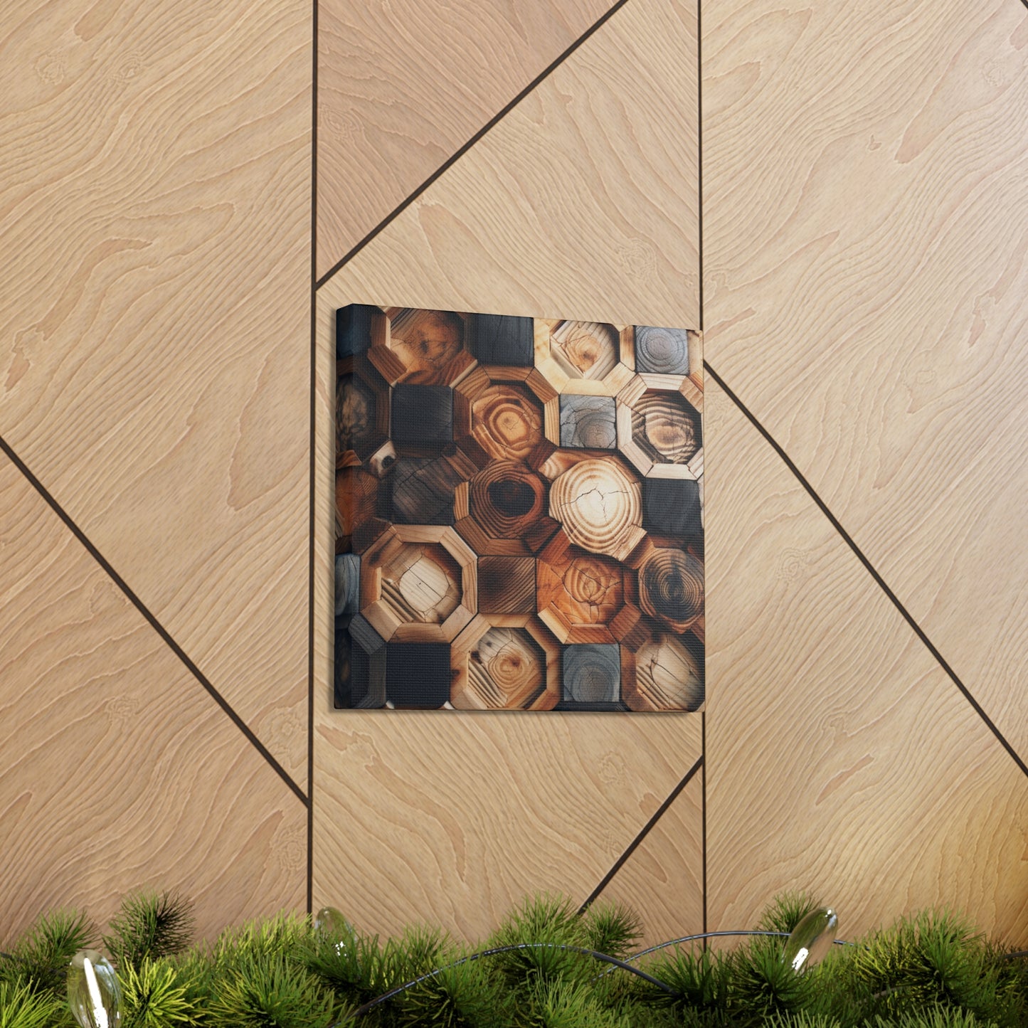 "Geometric Wood" Wall Art - Weave Got Gifts - Unique Gifts You Won’t Find Anywhere Else!