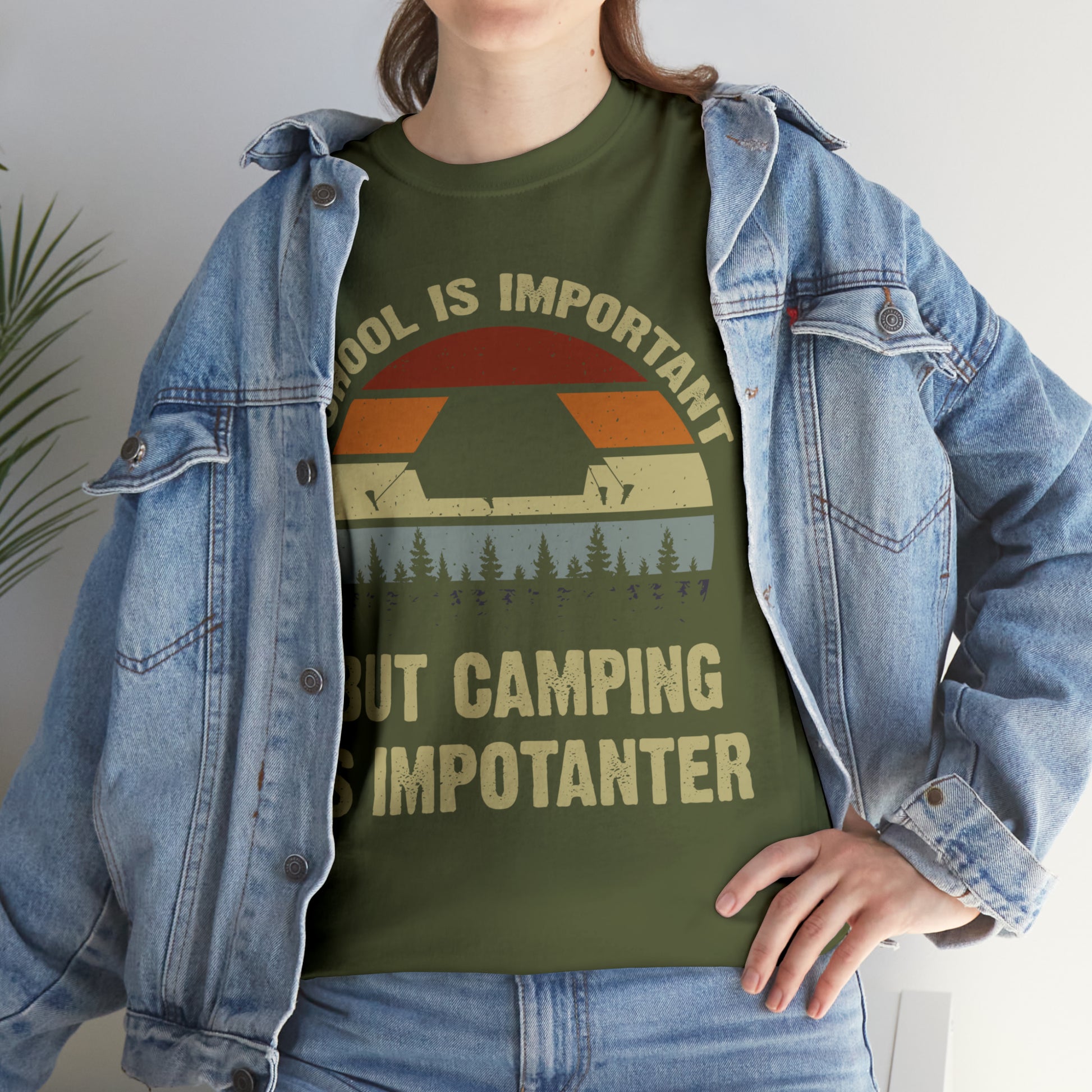 "Camping Is Importanter" T-Shirt - Weave Got Gifts - Unique Gifts You Won’t Find Anywhere Else!