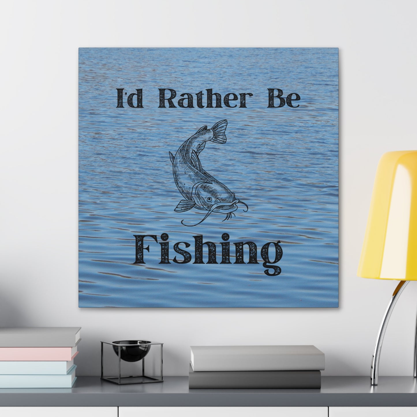 "I'd Rather Be Fishing" Wall Art - Weave Got Gifts - Unique Gifts You Won’t Find Anywhere Else!