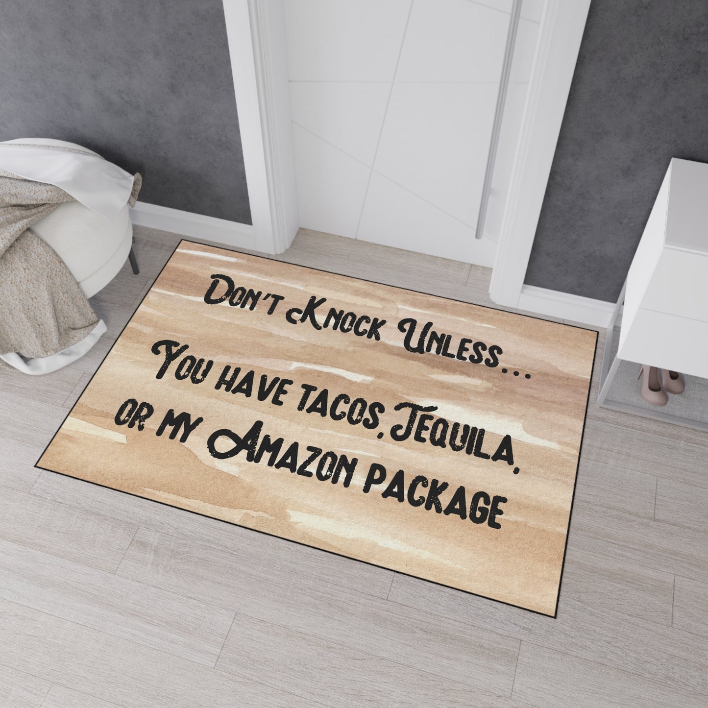 "Don't Knock Unless...." Door Mat - Weave Got Gifts - Unique Gifts You Won’t Find Anywhere Else!