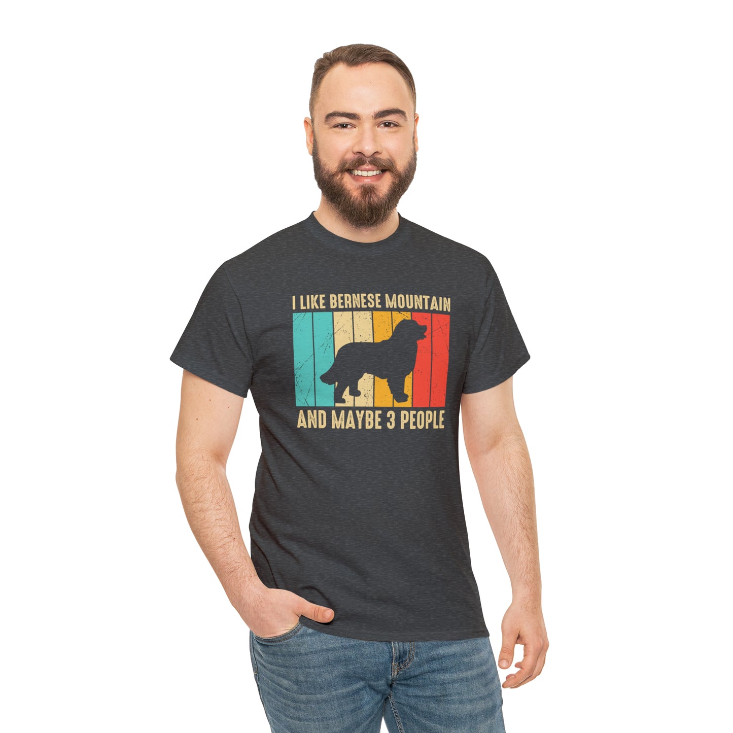 "Bernese Mountain Dog & 3 People" T-Shirt - Weave Got Gifts - Unique Gifts You Won’t Find Anywhere Else!