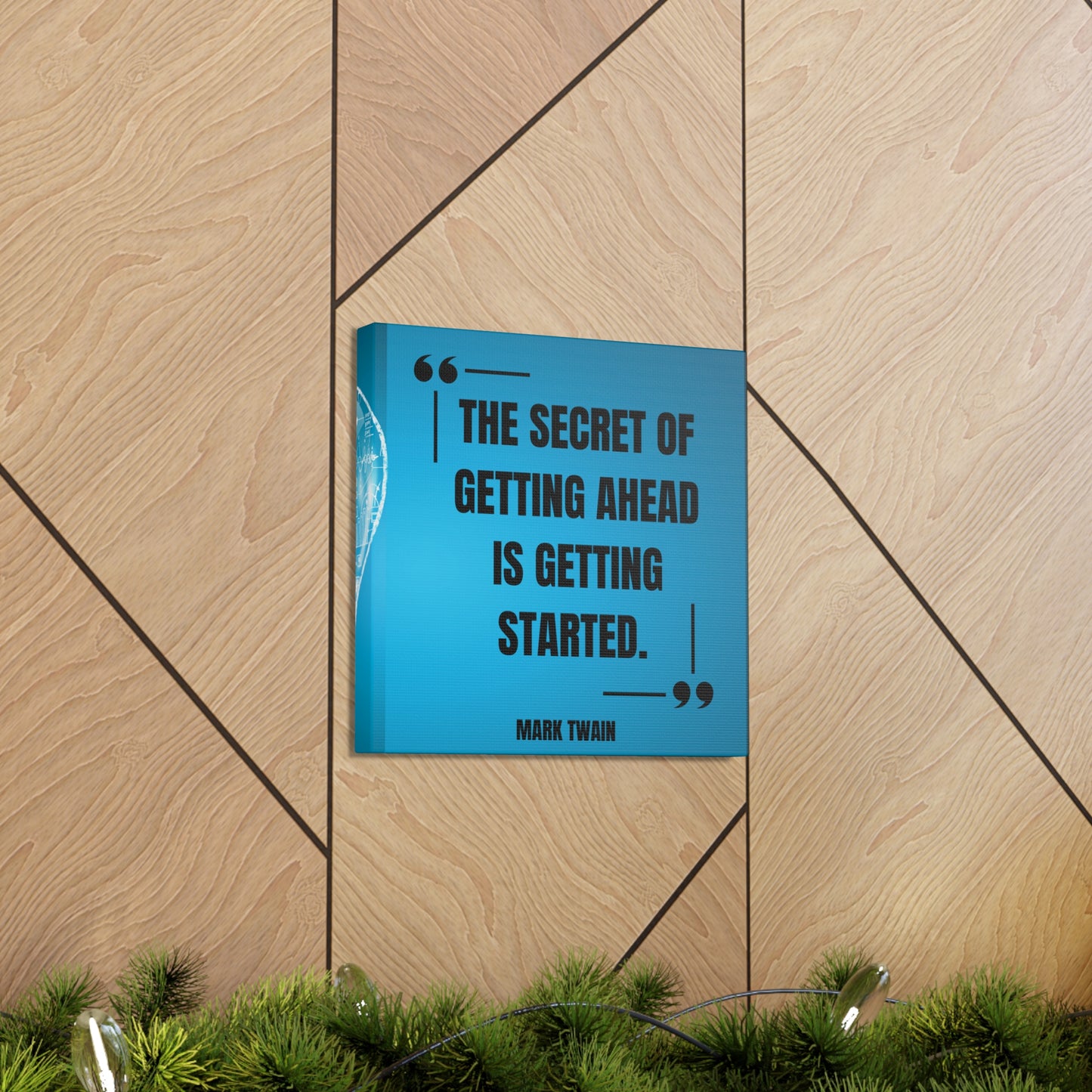 "The Secret To Getting Ahead" Wall Art - Weave Got Gifts - Unique Gifts You Won’t Find Anywhere Else!