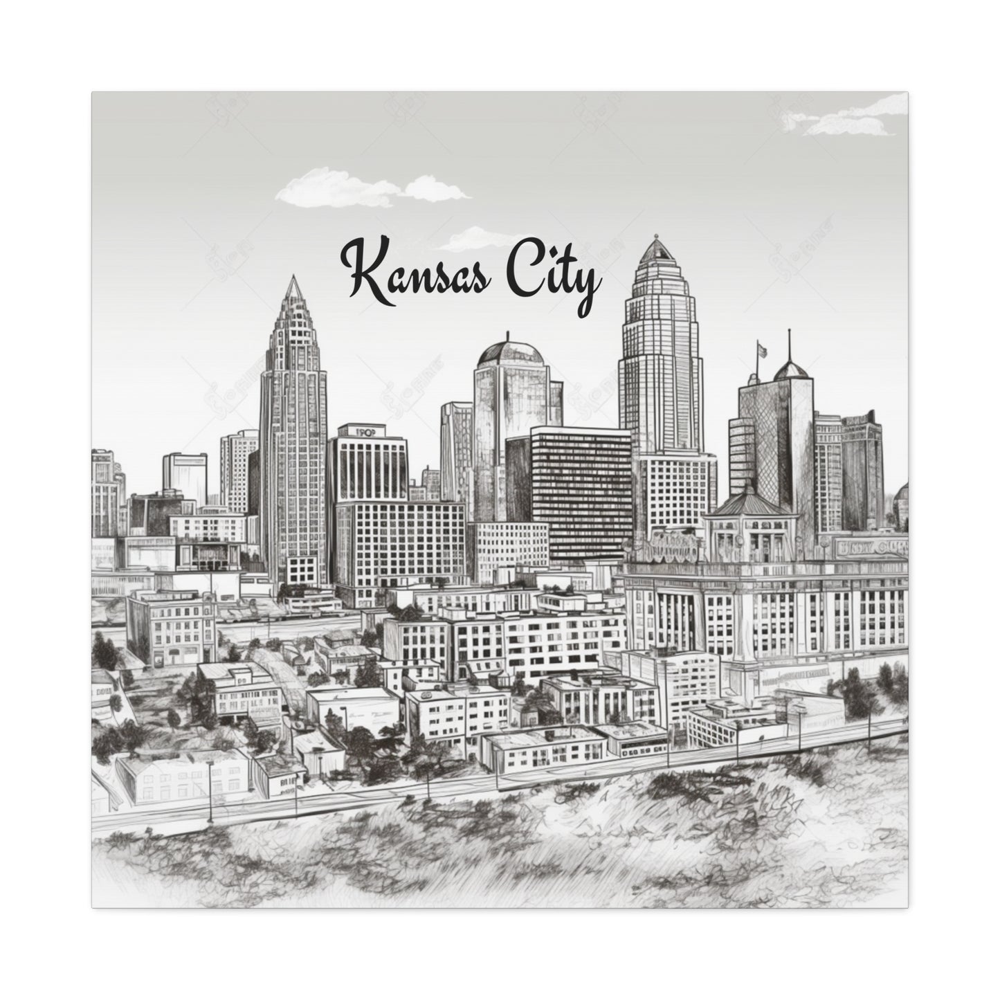 "Kansas City Skyline" Wall Art - Weave Got Gifts - Unique Gifts You Won’t Find Anywhere Else!