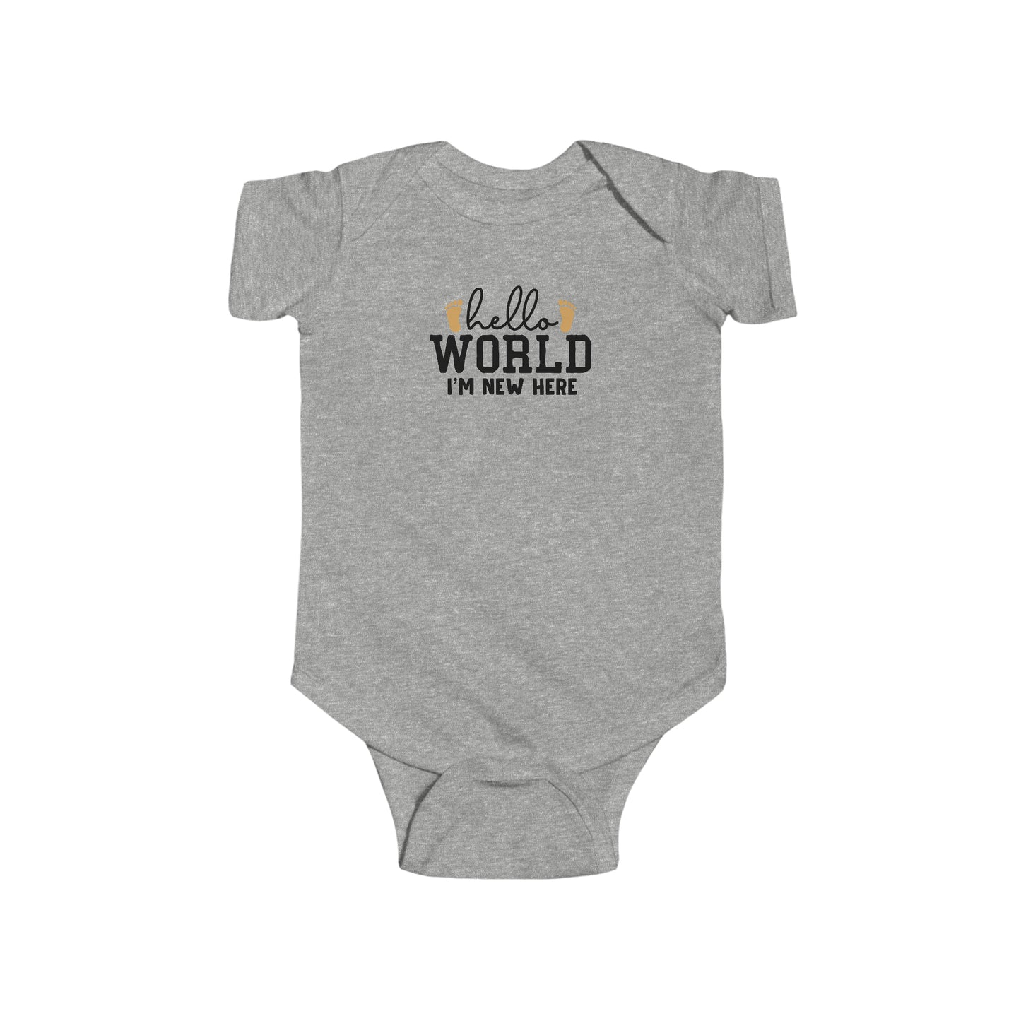"Hello World, I'm New Here" Infant Bodysuit - Weave Got Gifts - Unique Gifts You Won’t Find Anywhere Else!
