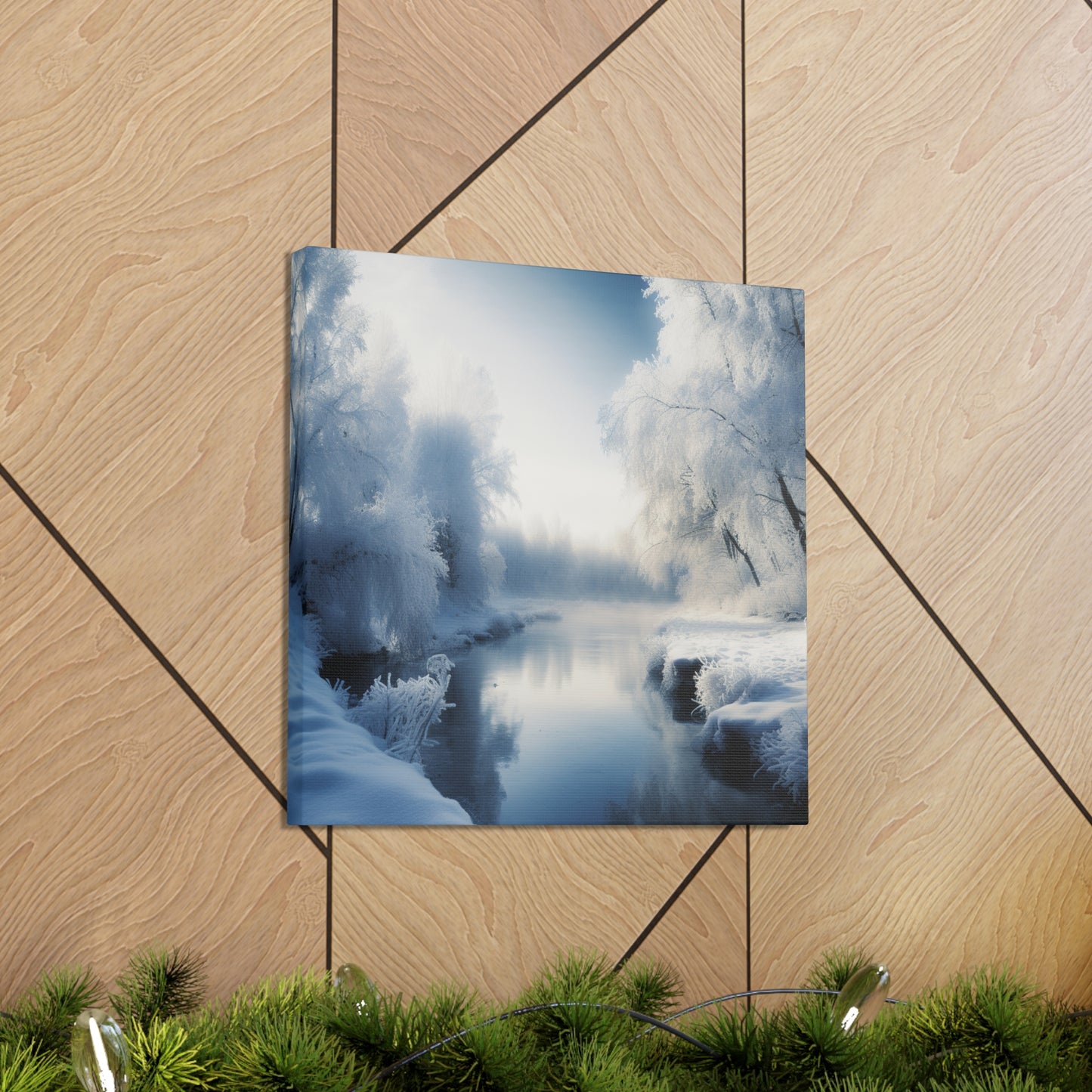 "Winter Wonderland By The Creek" Wall Art - Weave Got Gifts - Unique Gifts You Won’t Find Anywhere Else!