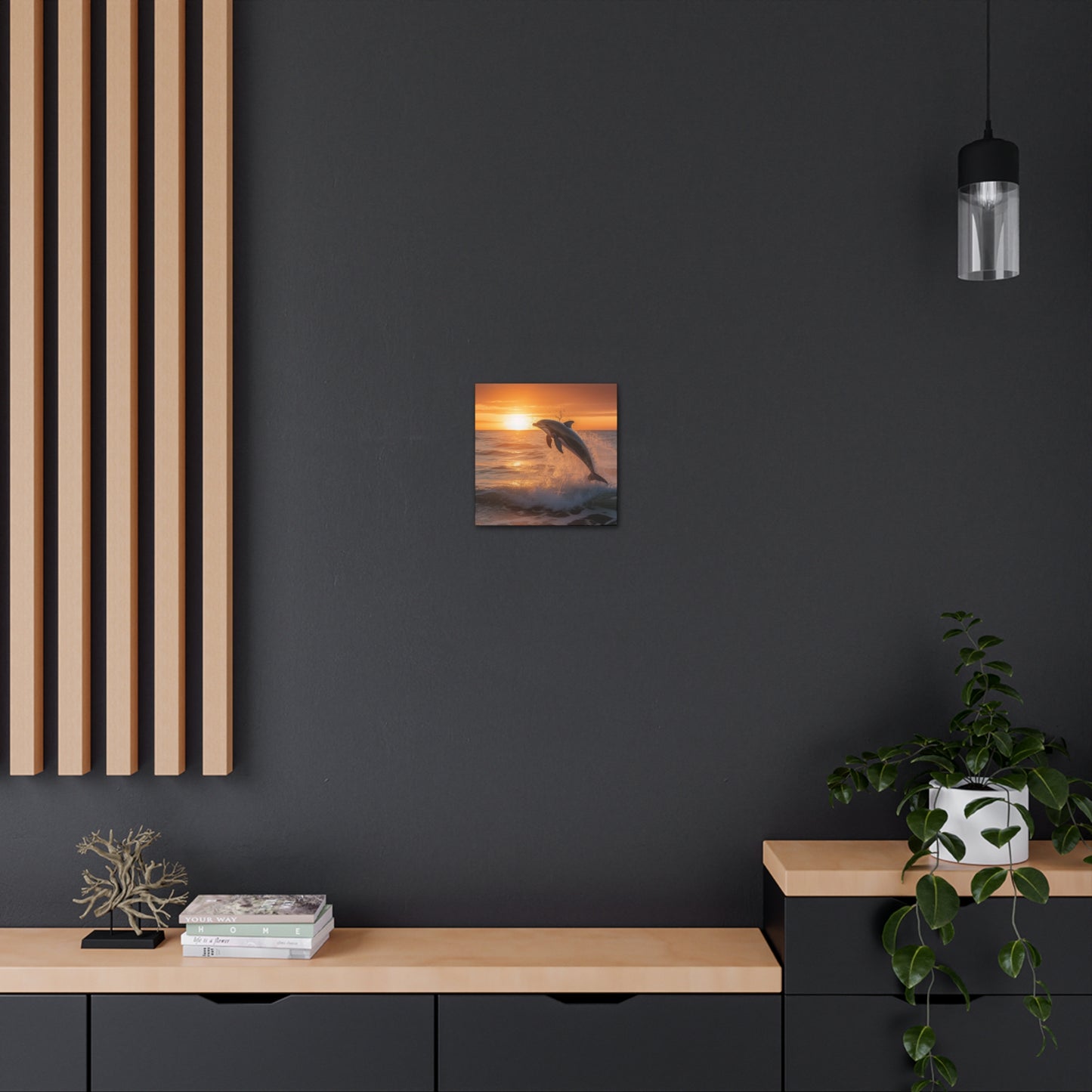 "Dolphin Sunset" Wall Art - Weave Got Gifts - Unique Gifts You Won’t Find Anywhere Else!