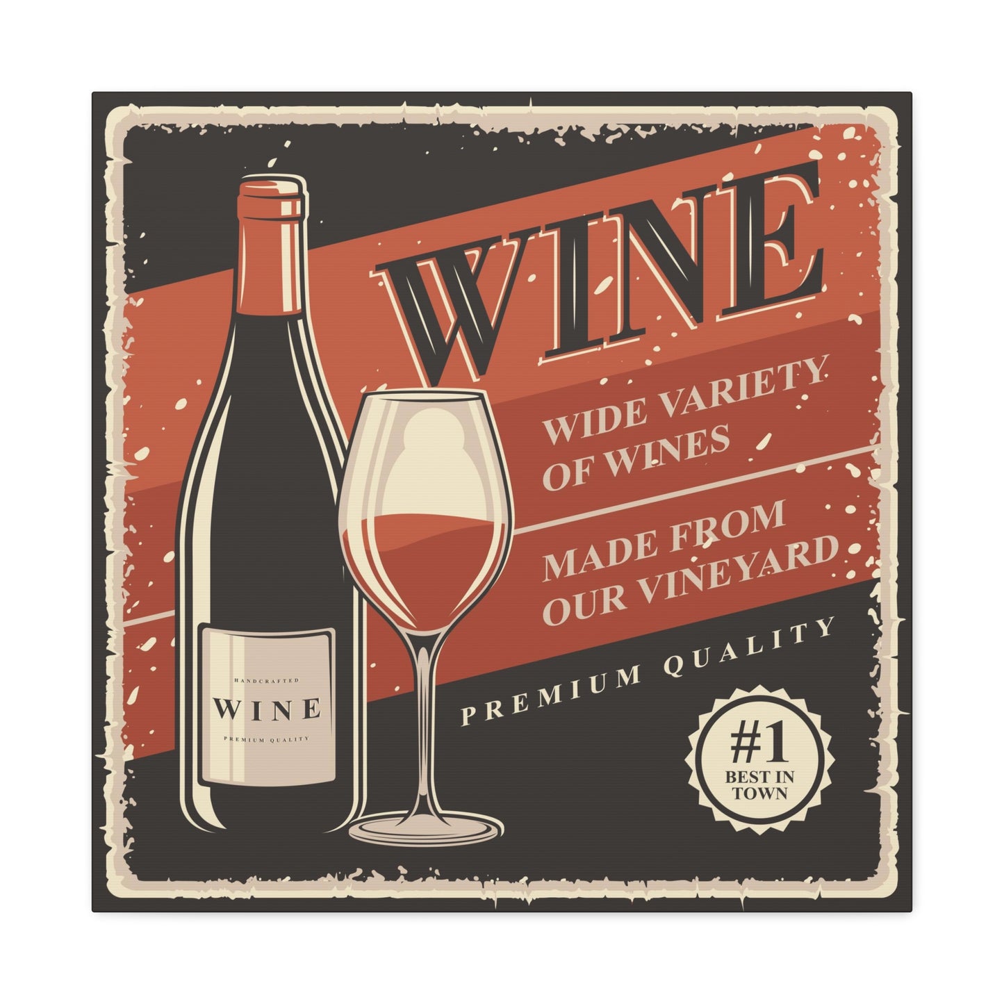 "Premium Quality Wine" Wall Art - Weave Got Gifts - Unique Gifts You Won’t Find Anywhere Else!