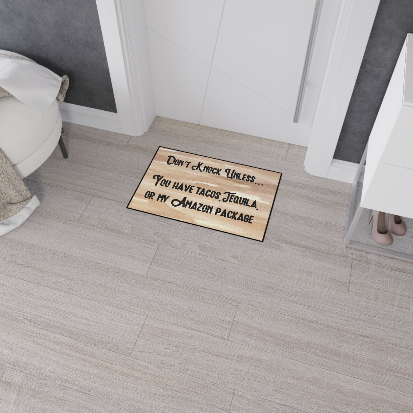 "Don't Knock Unless...." Door Mat - Weave Got Gifts - Unique Gifts You Won’t Find Anywhere Else!