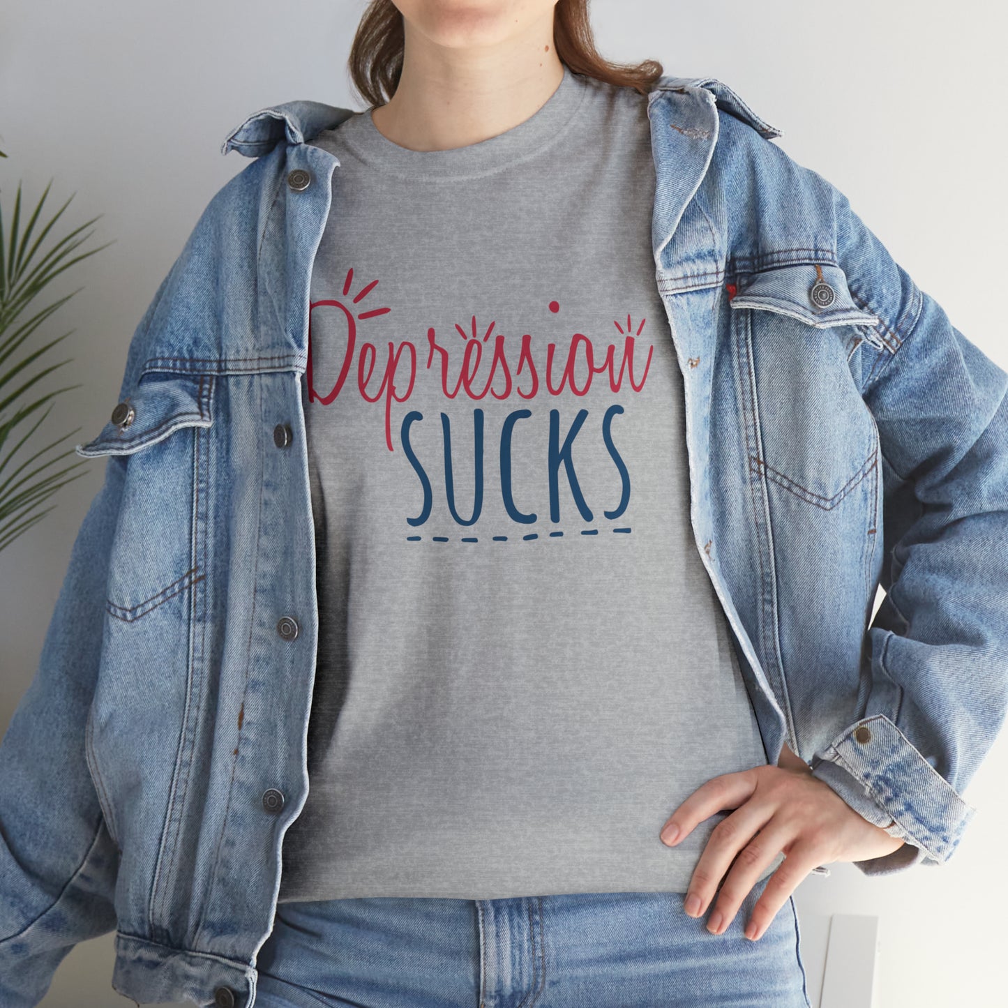 "Depression Sucks" T-Shirt - Weave Got Gifts - Unique Gifts You Won’t Find Anywhere Else!