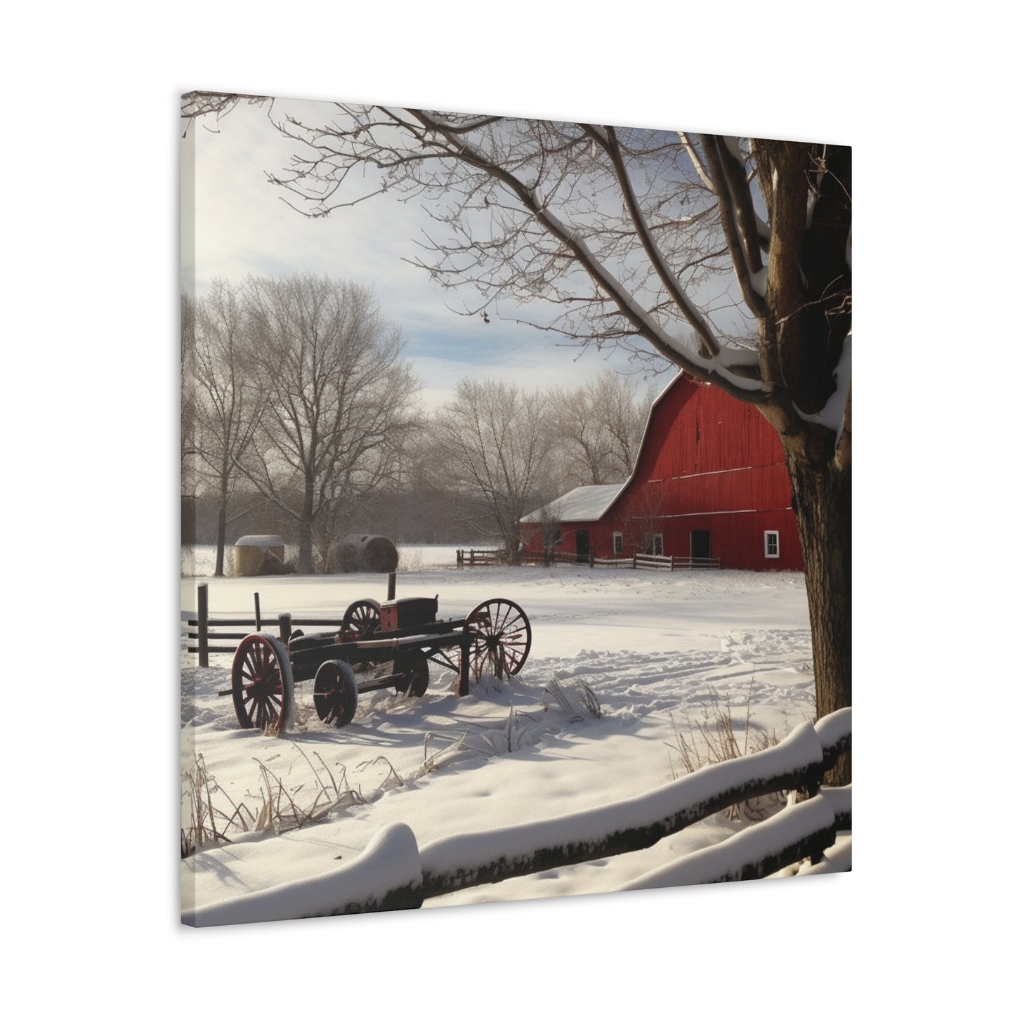 "Winter Farm Memories" Wall Art - Weave Got Gifts - Unique Gifts You Won’t Find Anywhere Else!
