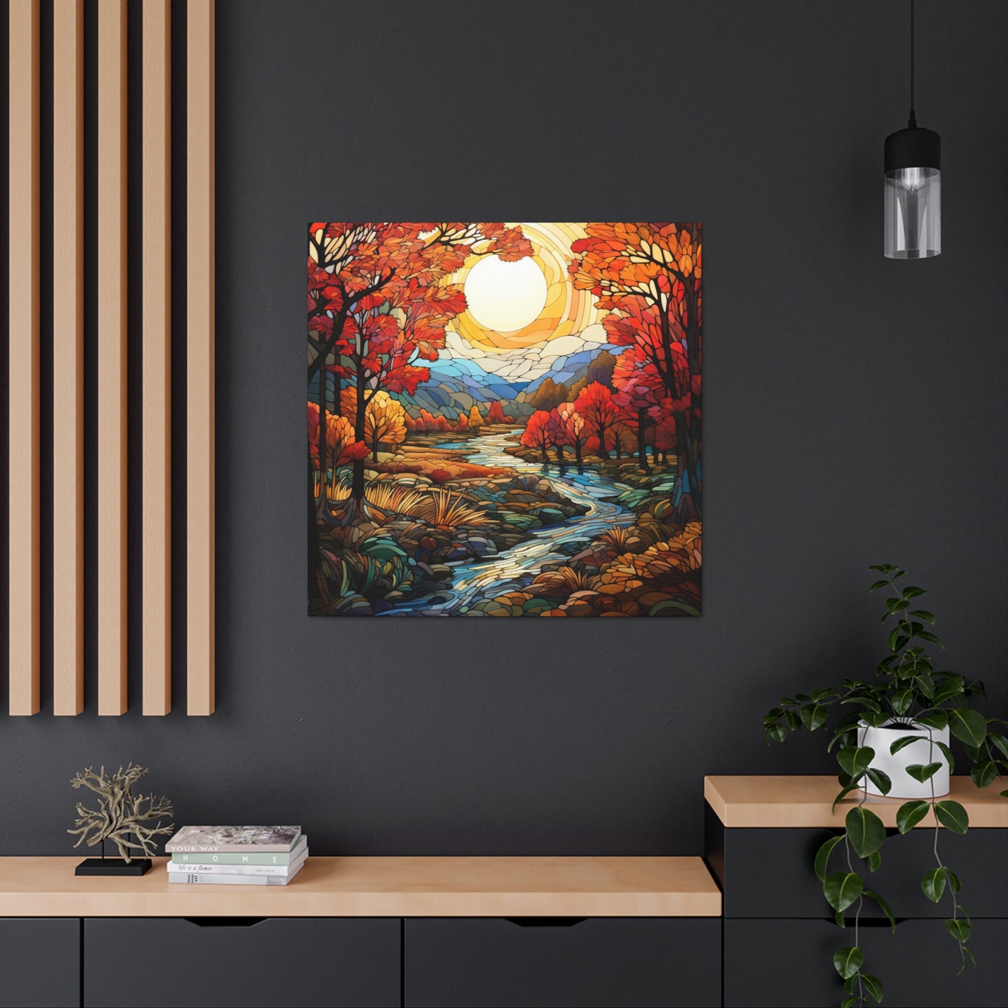 "Riverside Serenity" Wall Art - Weave Got Gifts - Unique Gifts You Won’t Find Anywhere Else!