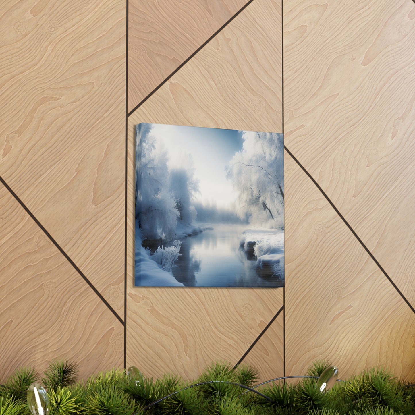 "Winter Wonderland By The Creek" Wall Art - Weave Got Gifts - Unique Gifts You Won’t Find Anywhere Else!