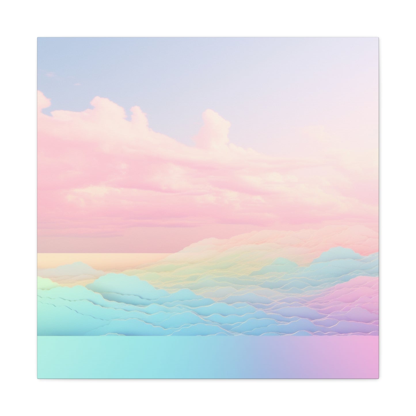 "Rainbow Clouds Abstract" Wall Art - Weave Got Gifts - Unique Gifts You Won’t Find Anywhere Else!