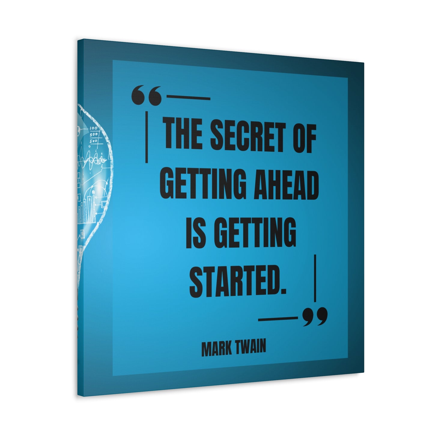 "The Secret To Getting Ahead" Wall Art - Weave Got Gifts - Unique Gifts You Won’t Find Anywhere Else!