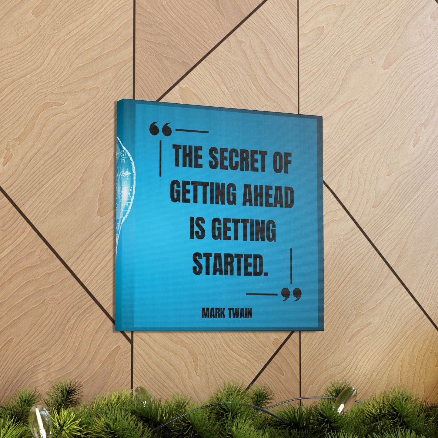 "The Secret To Getting Ahead" Wall Art - Weave Got Gifts - Unique Gifts You Won’t Find Anywhere Else!