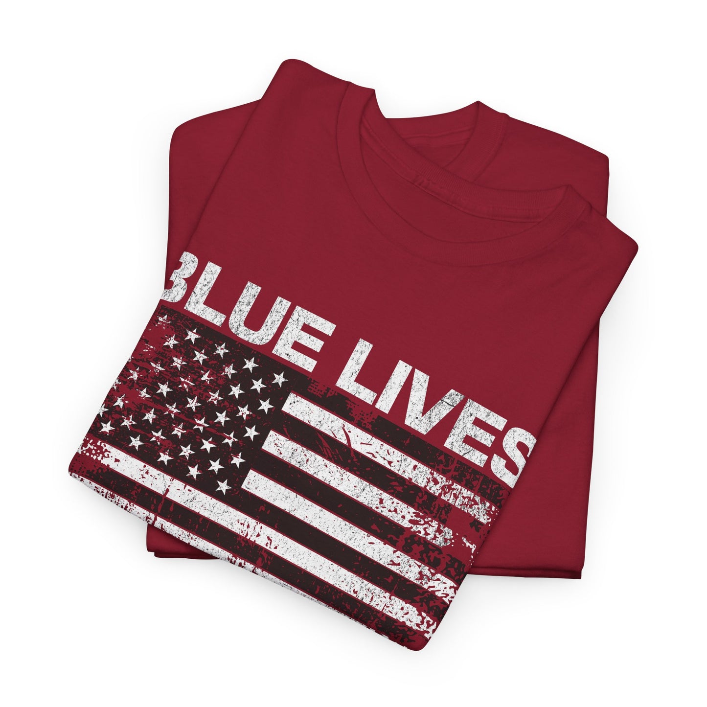 Grunge Blue Lives Matter T-Shirt