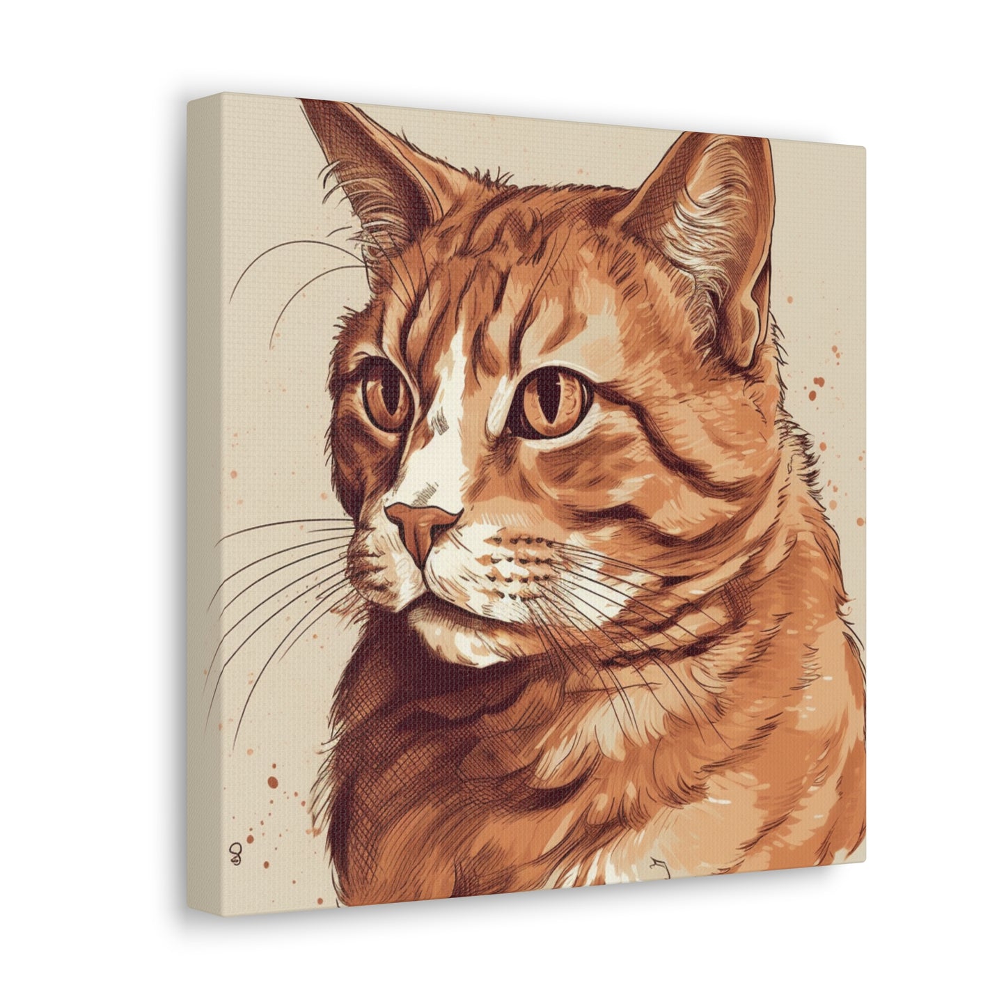 "Watercolor Cat Portrait" Wall Art - Weave Got Gifts - Unique Gifts You Won’t Find Anywhere Else!