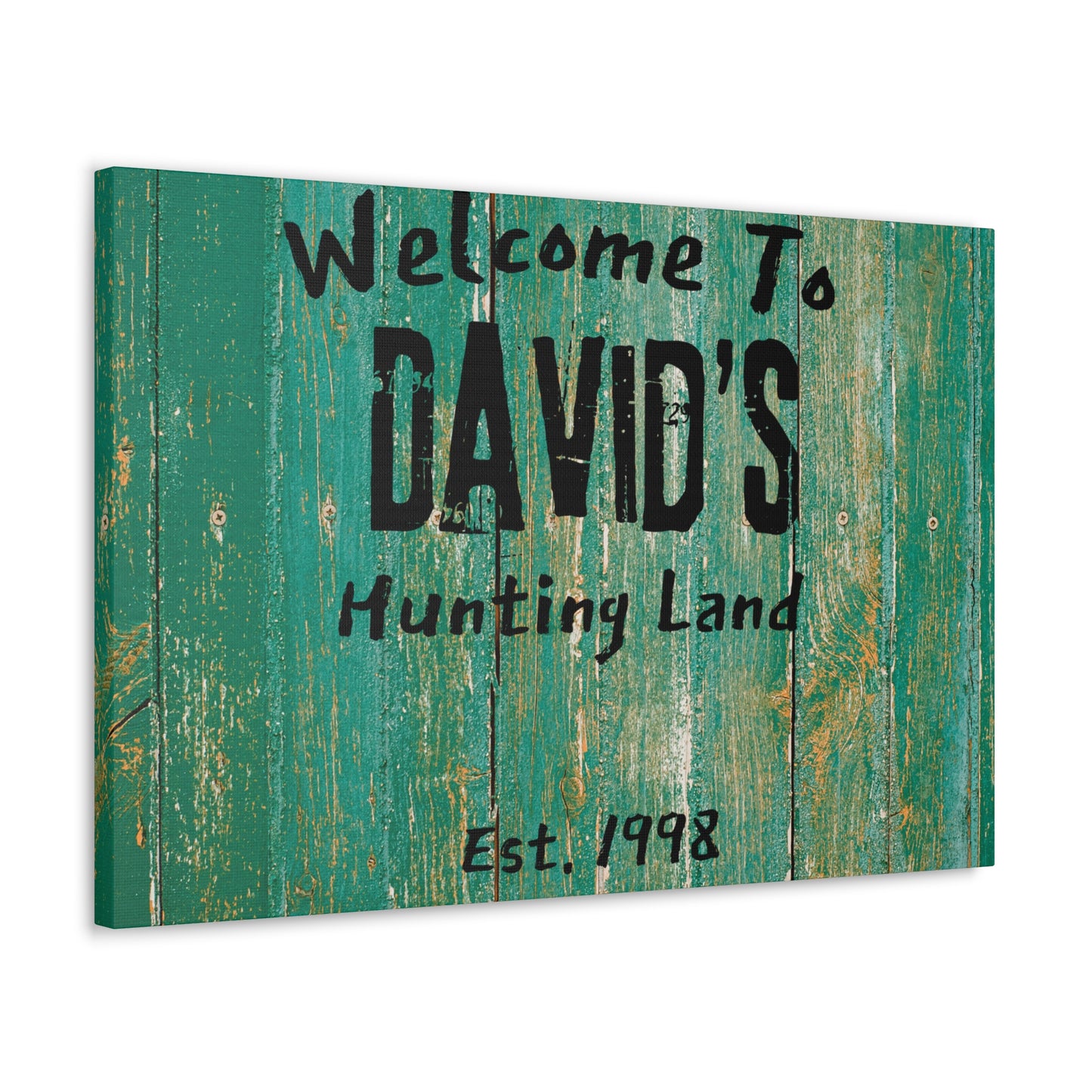Hunting land welcome sign with customizable text