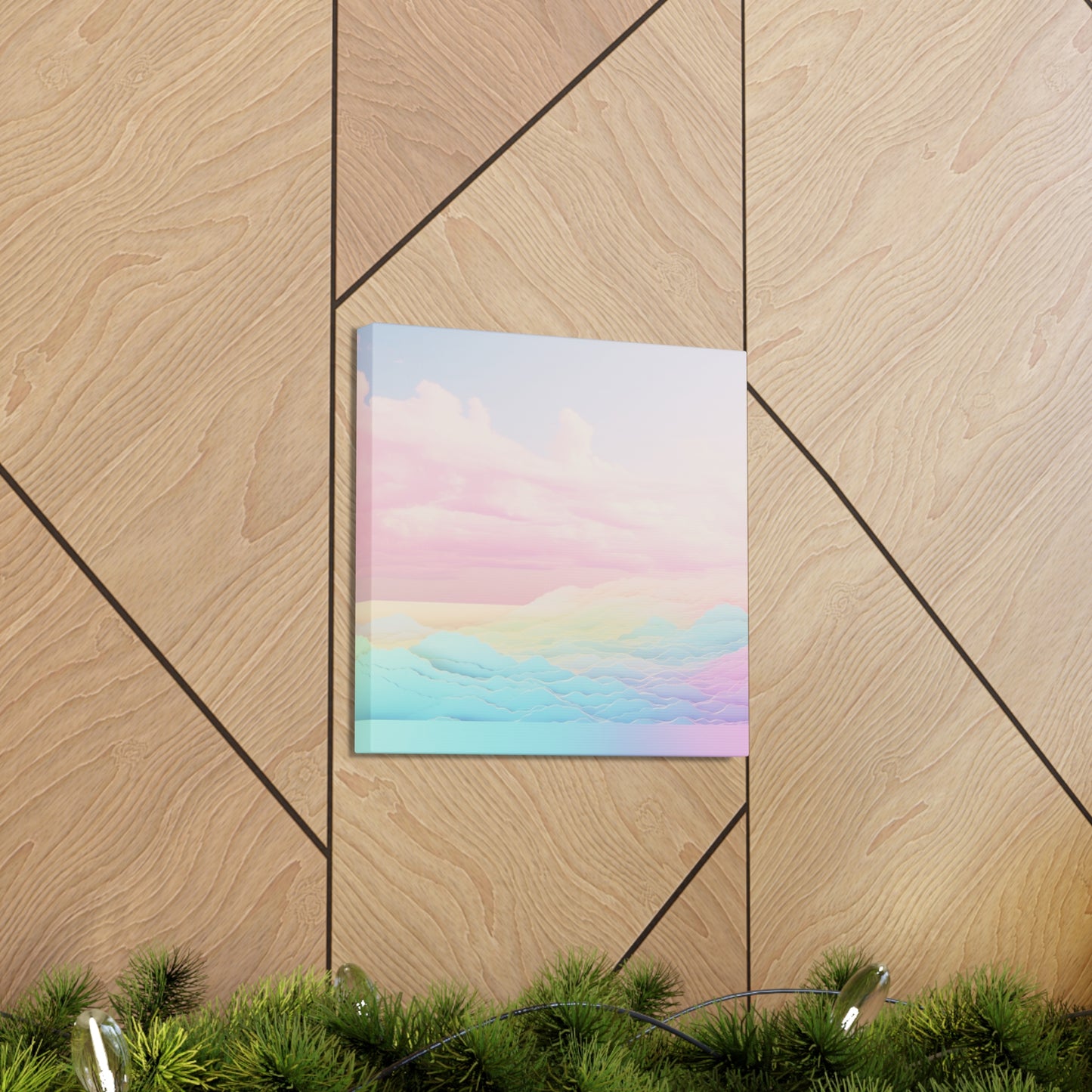 "Rainbow Clouds Abstract" Wall Art - Weave Got Gifts - Unique Gifts You Won’t Find Anywhere Else!