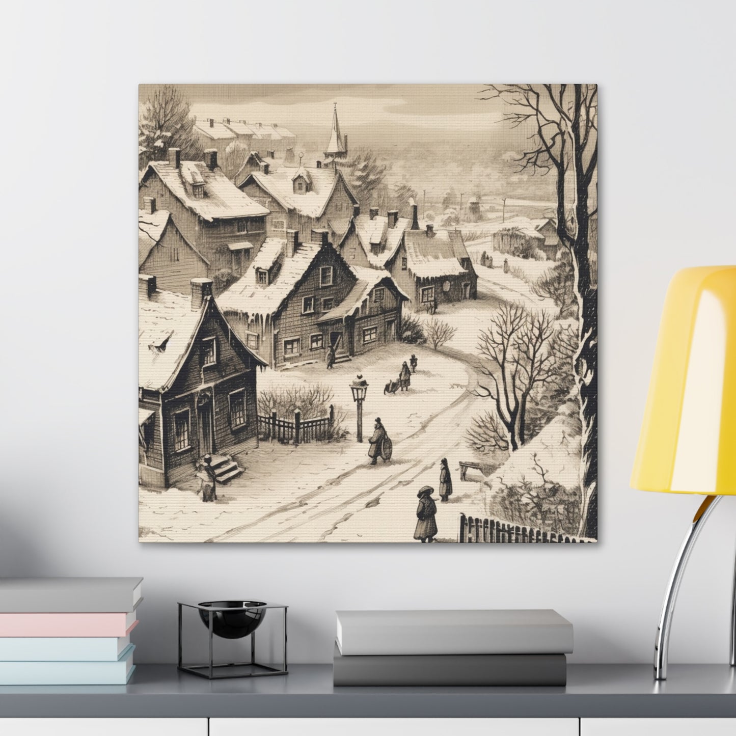 "Snowy Vintage Christmas" Wall Art - Weave Got Gifts - Unique Gifts You Won’t Find Anywhere Else!