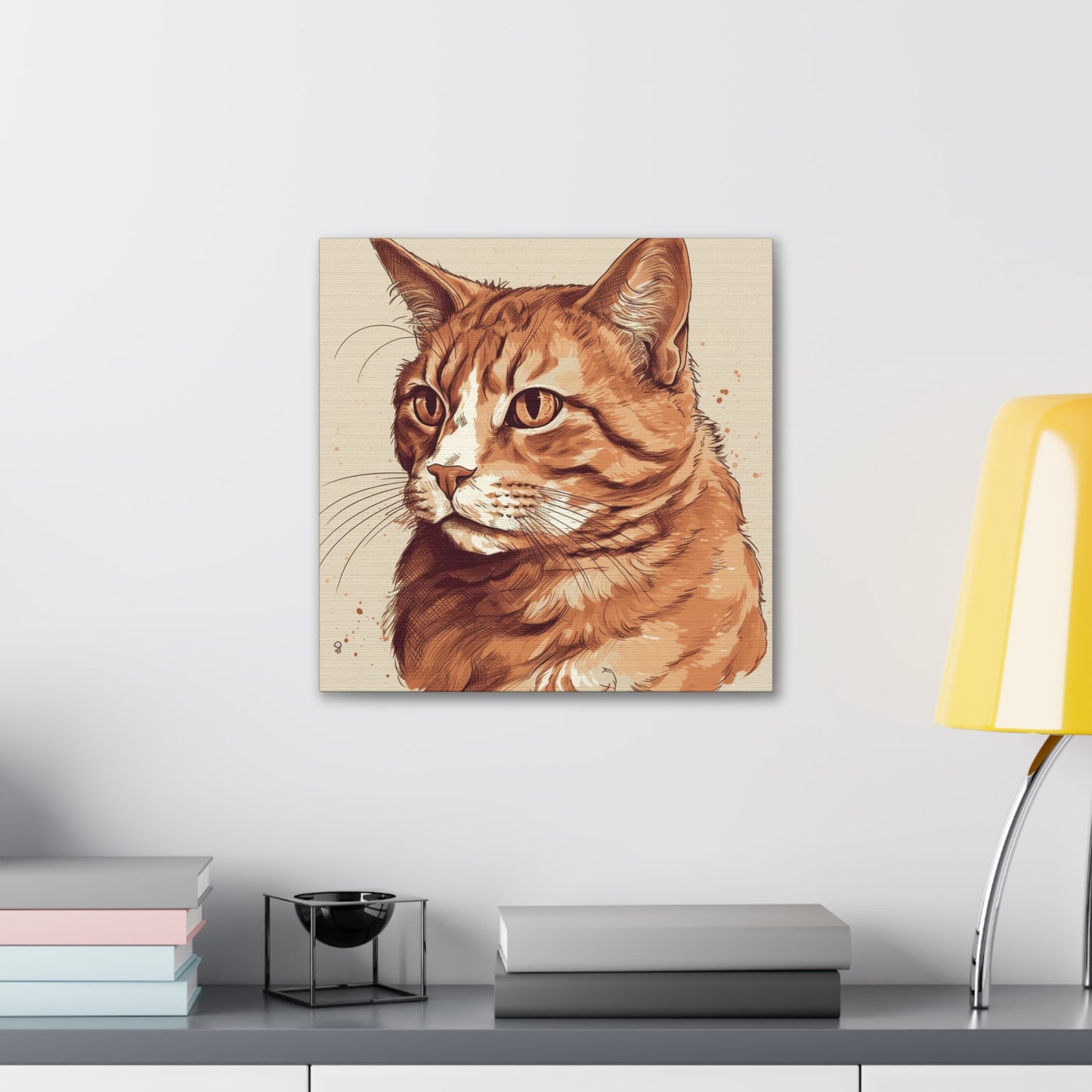 "Watercolor Cat Portrait" Wall Art - Weave Got Gifts - Unique Gifts You Won’t Find Anywhere Else!