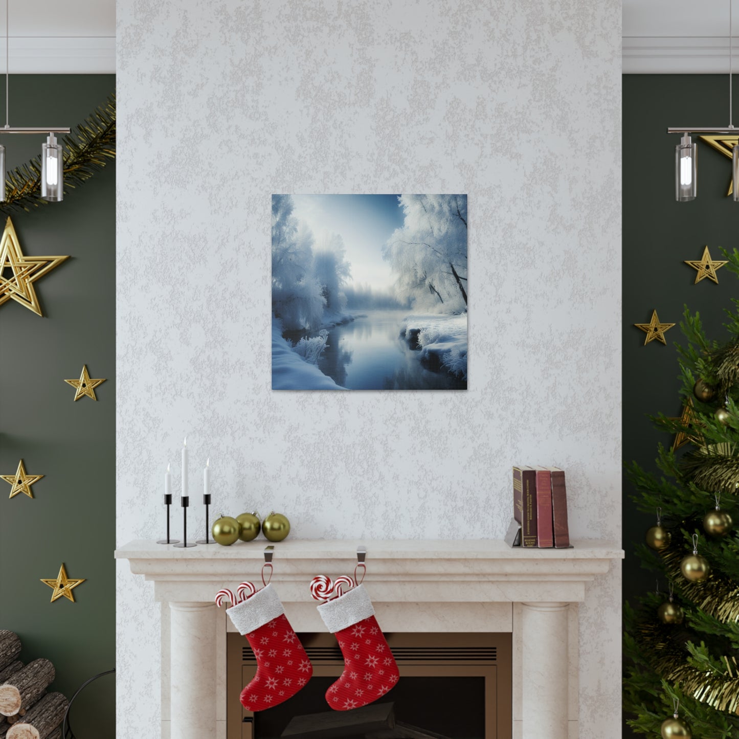 "Winter Wonderland By The Creek" Wall Art - Weave Got Gifts - Unique Gifts You Won’t Find Anywhere Else!
