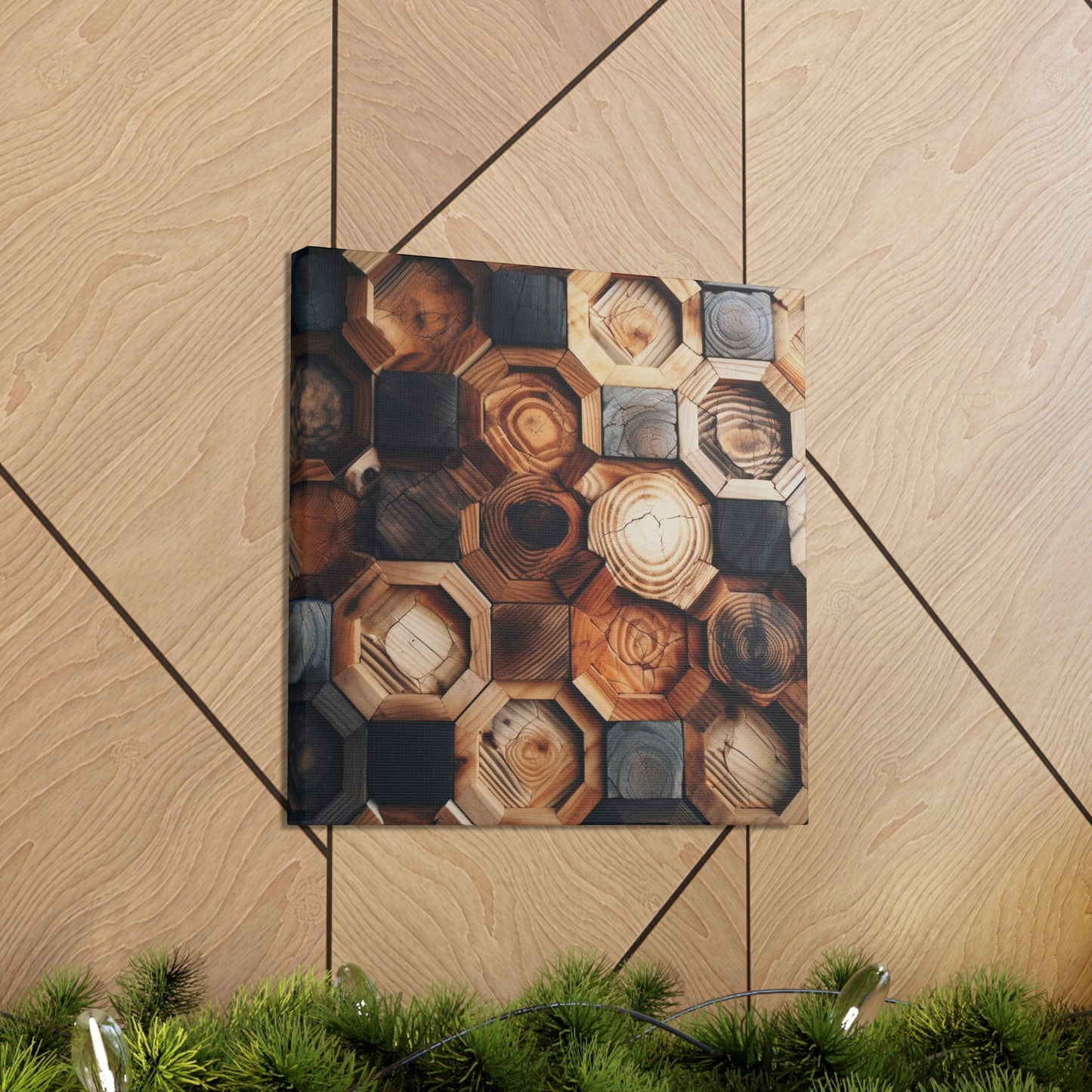 "Geometric Wood" Wall Art - Weave Got Gifts - Unique Gifts You Won’t Find Anywhere Else!