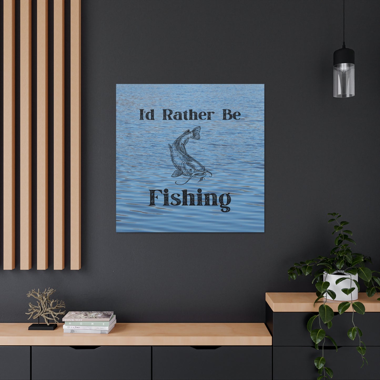 "I'd Rather Be Fishing" Wall Art - Weave Got Gifts - Unique Gifts You Won’t Find Anywhere Else!