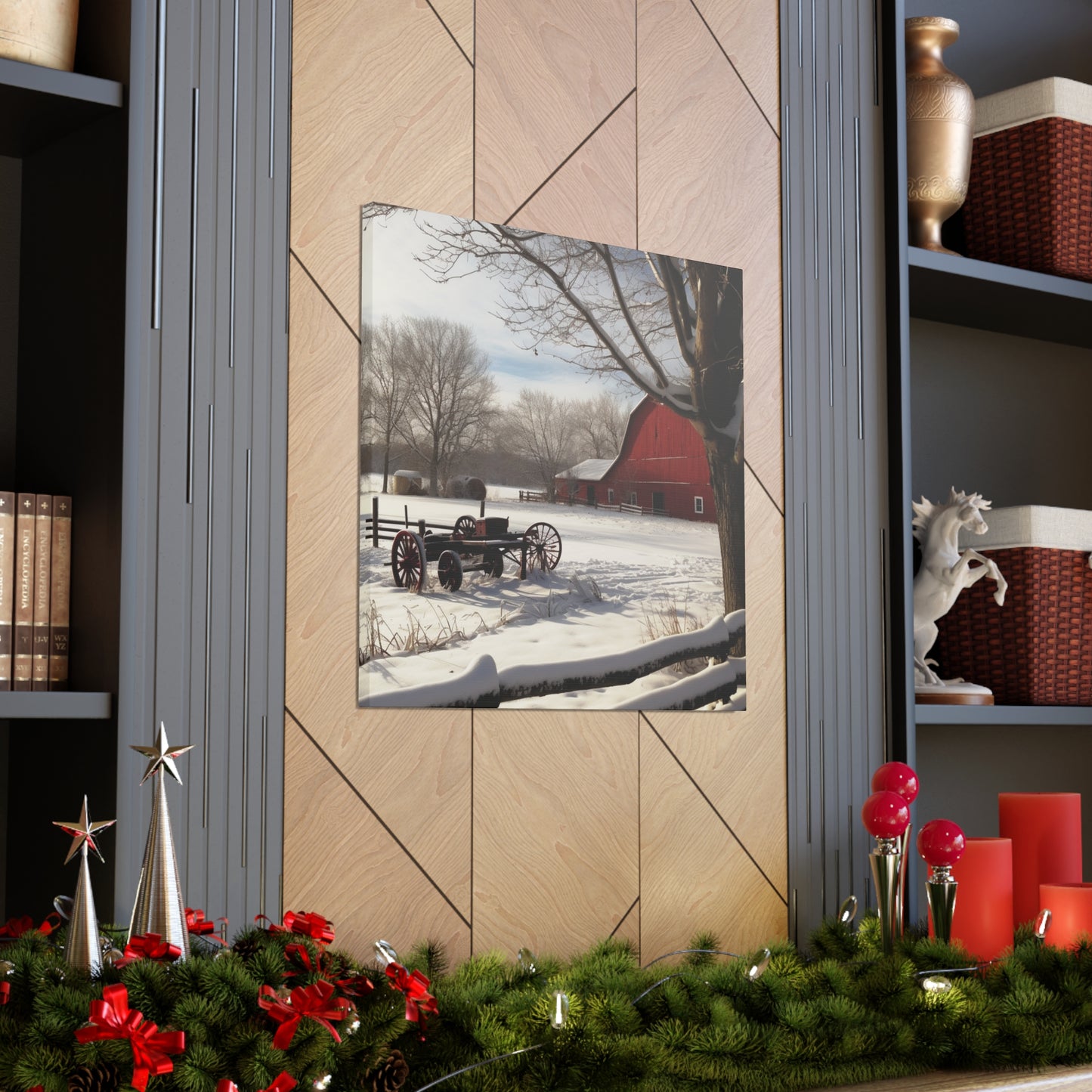 "Winter Farm Memories" Wall Art - Weave Got Gifts - Unique Gifts You Won’t Find Anywhere Else!