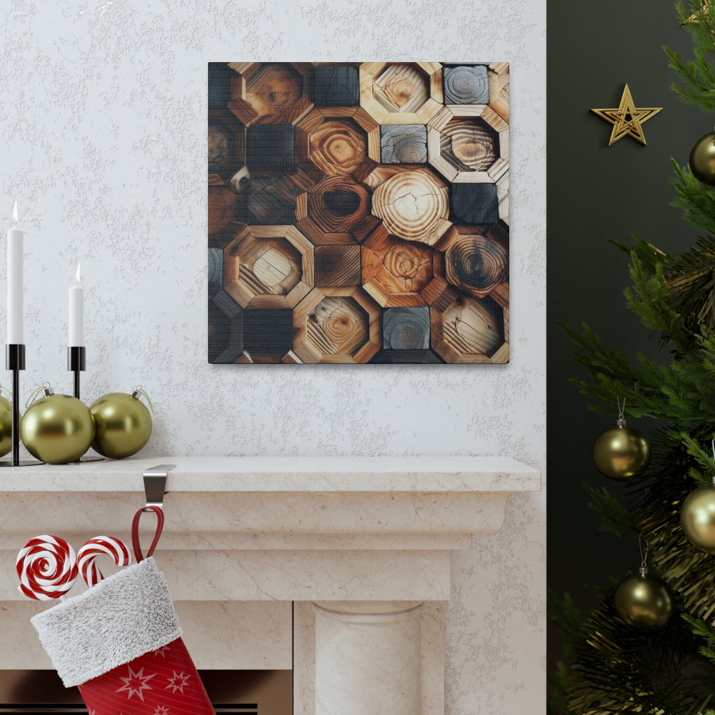 "Geometric Wood" Wall Art - Weave Got Gifts - Unique Gifts You Won’t Find Anywhere Else!