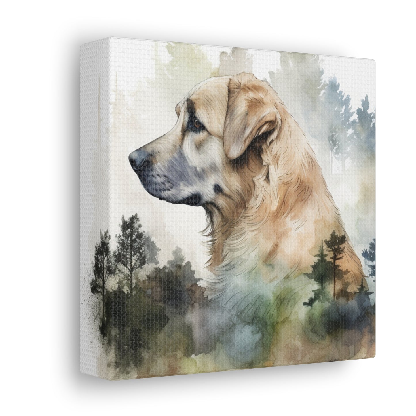 "Dog In The Woods" Watercolor Wall Art - Weave Got Gifts - Unique Gifts You Won’t Find Anywhere Else!