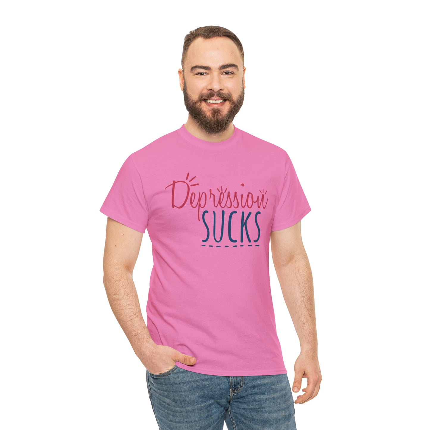 "Depression Sucks" T-Shirt - Weave Got Gifts - Unique Gifts You Won’t Find Anywhere Else!
