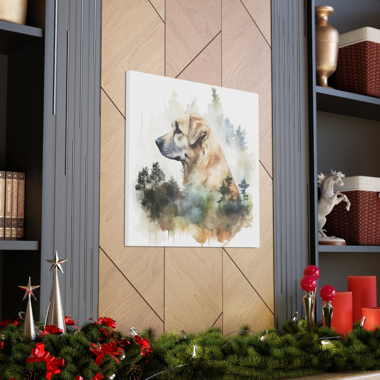 "Dog In The Woods" Watercolor Wall Art - Weave Got Gifts - Unique Gifts You Won’t Find Anywhere Else!