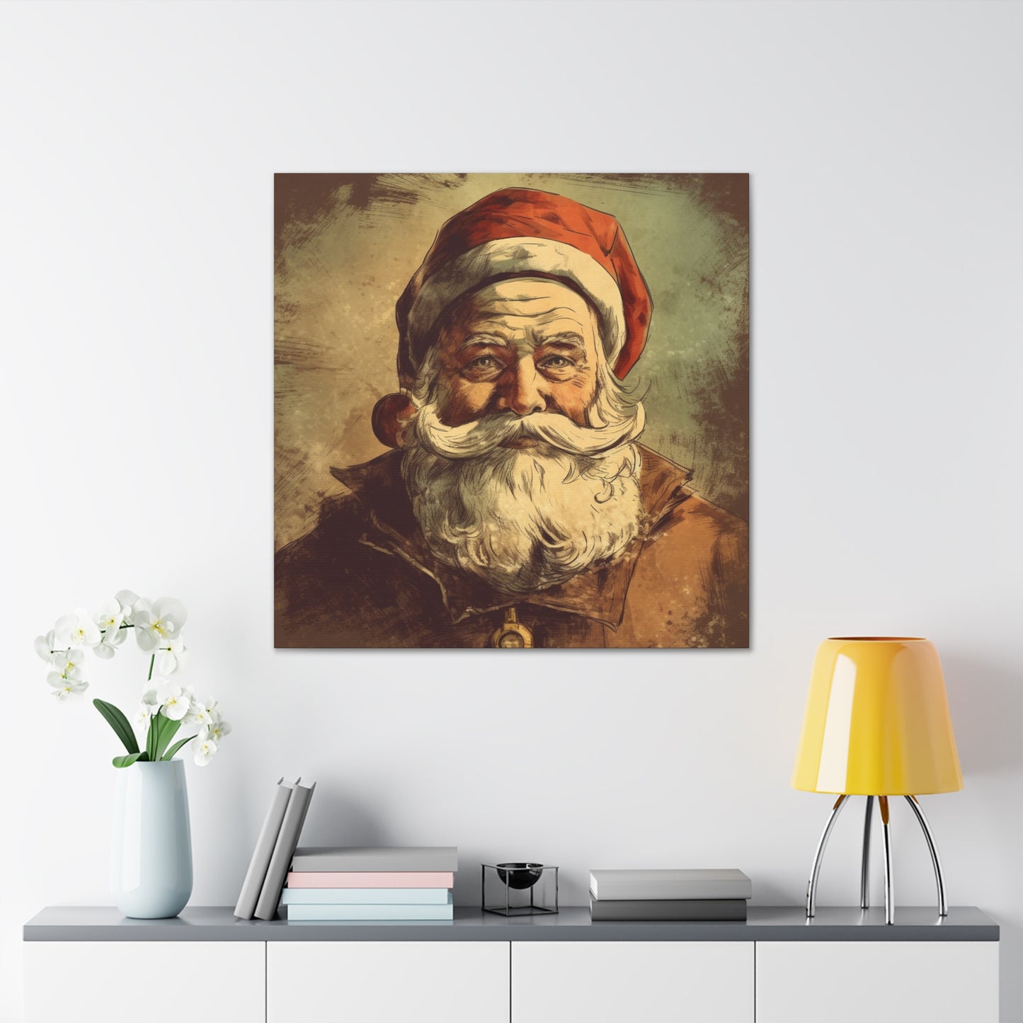 "Vintage Santa Christmas" Wall Art - Weave Got Gifts - Unique Gifts You Won’t Find Anywhere Else!