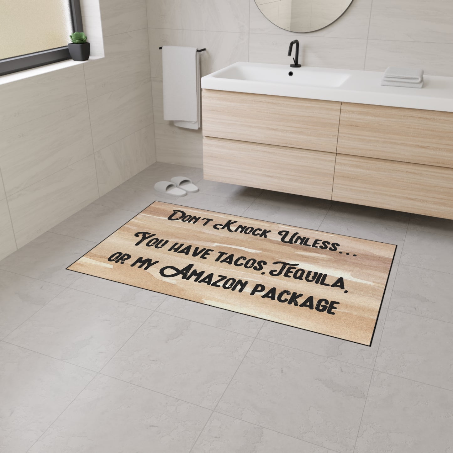 "Don't Knock Unless...." Door Mat - Weave Got Gifts - Unique Gifts You Won’t Find Anywhere Else!
