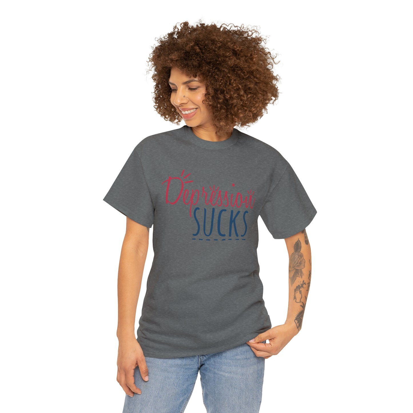 "Depression Sucks" T-Shirt - Weave Got Gifts - Unique Gifts You Won’t Find Anywhere Else!