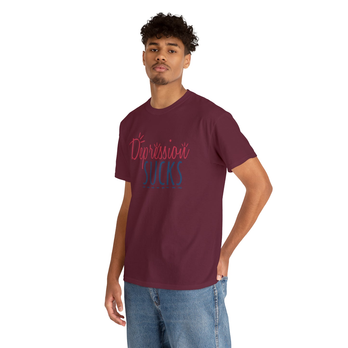 "Depression Sucks" T-Shirt - Weave Got Gifts - Unique Gifts You Won’t Find Anywhere Else!