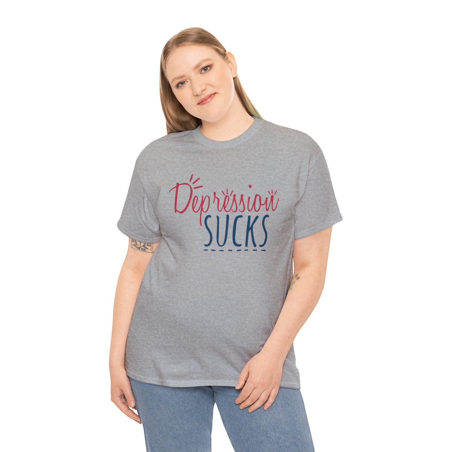 "Depression Sucks" T-Shirt - Weave Got Gifts - Unique Gifts You Won’t Find Anywhere Else!