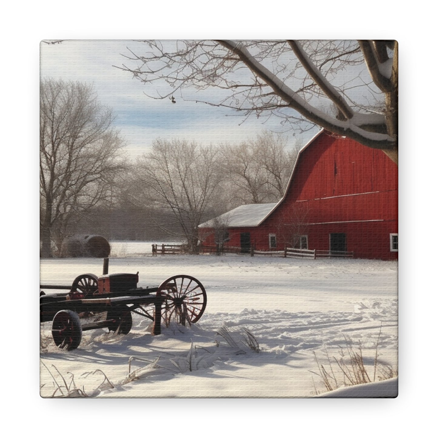 "Winter Farm Memories" Wall Art - Weave Got Gifts - Unique Gifts You Won’t Find Anywhere Else!