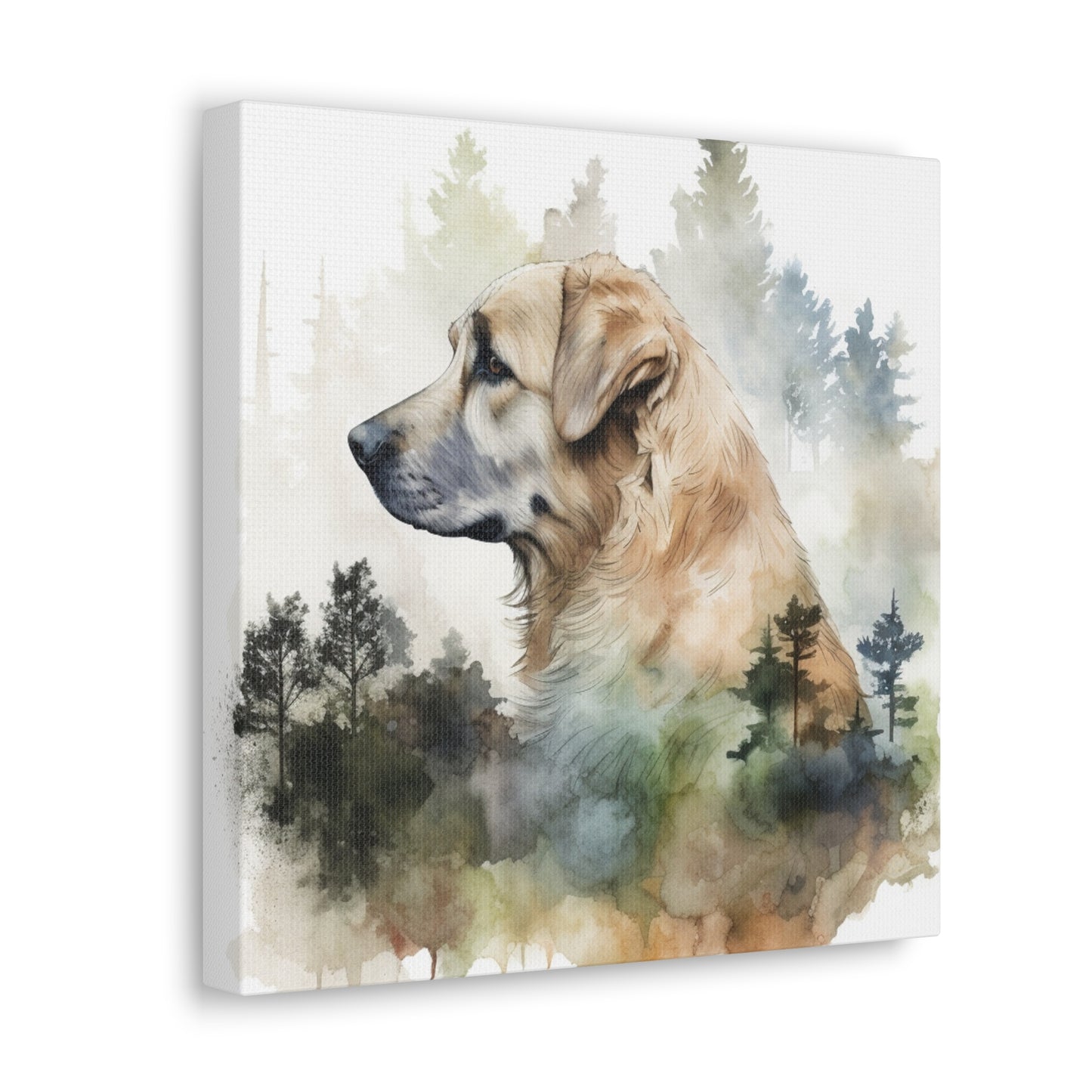"Dog In The Woods" Watercolor Wall Art - Weave Got Gifts - Unique Gifts You Won’t Find Anywhere Else!