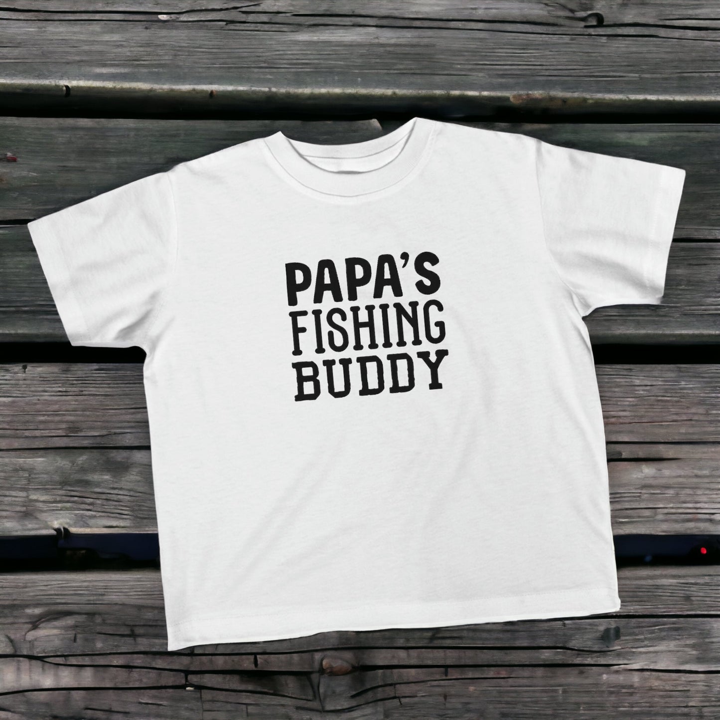 "Papa's Fishing Buddy" Toddler Shirt - Weave Got Gifts - Unique Gifts You Won’t Find Anywhere Else!
