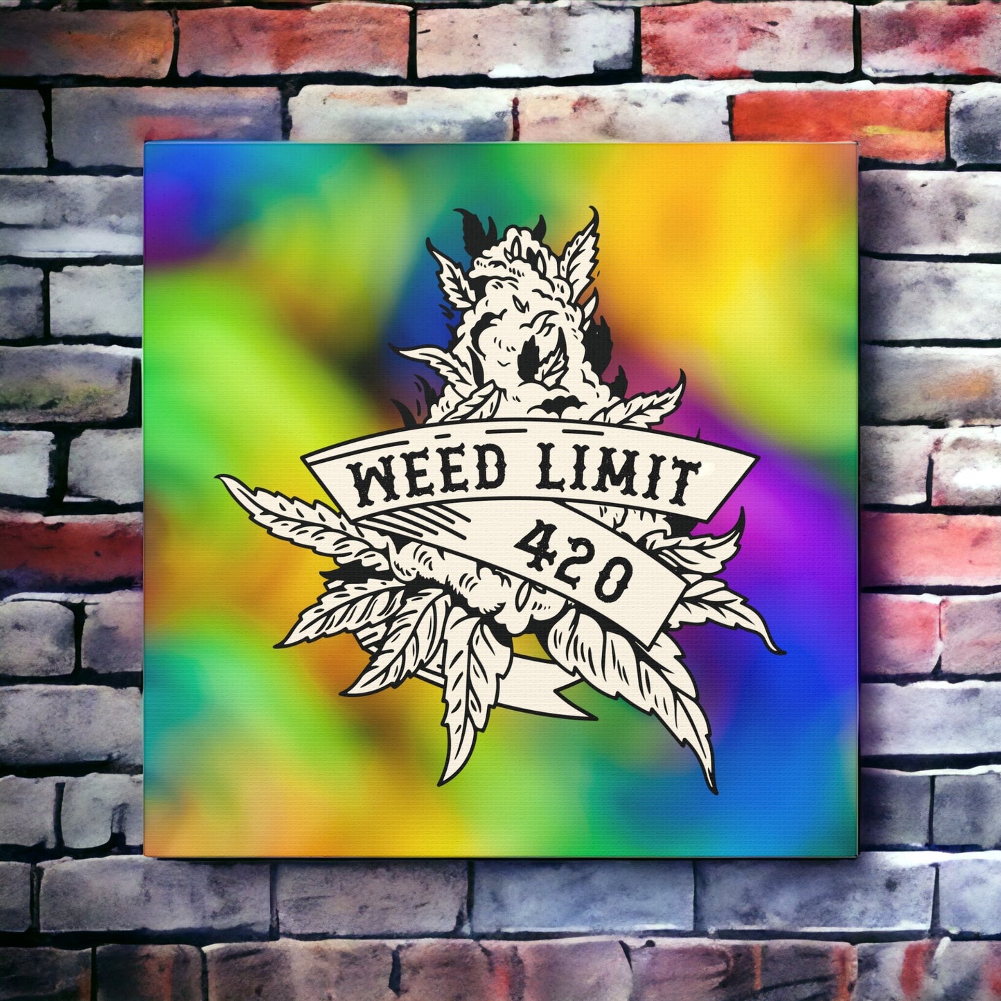 "Trippy Weed Limit 420" Wall Art - Weave Got Gifts - Unique Gifts You Won’t Find Anywhere Else!