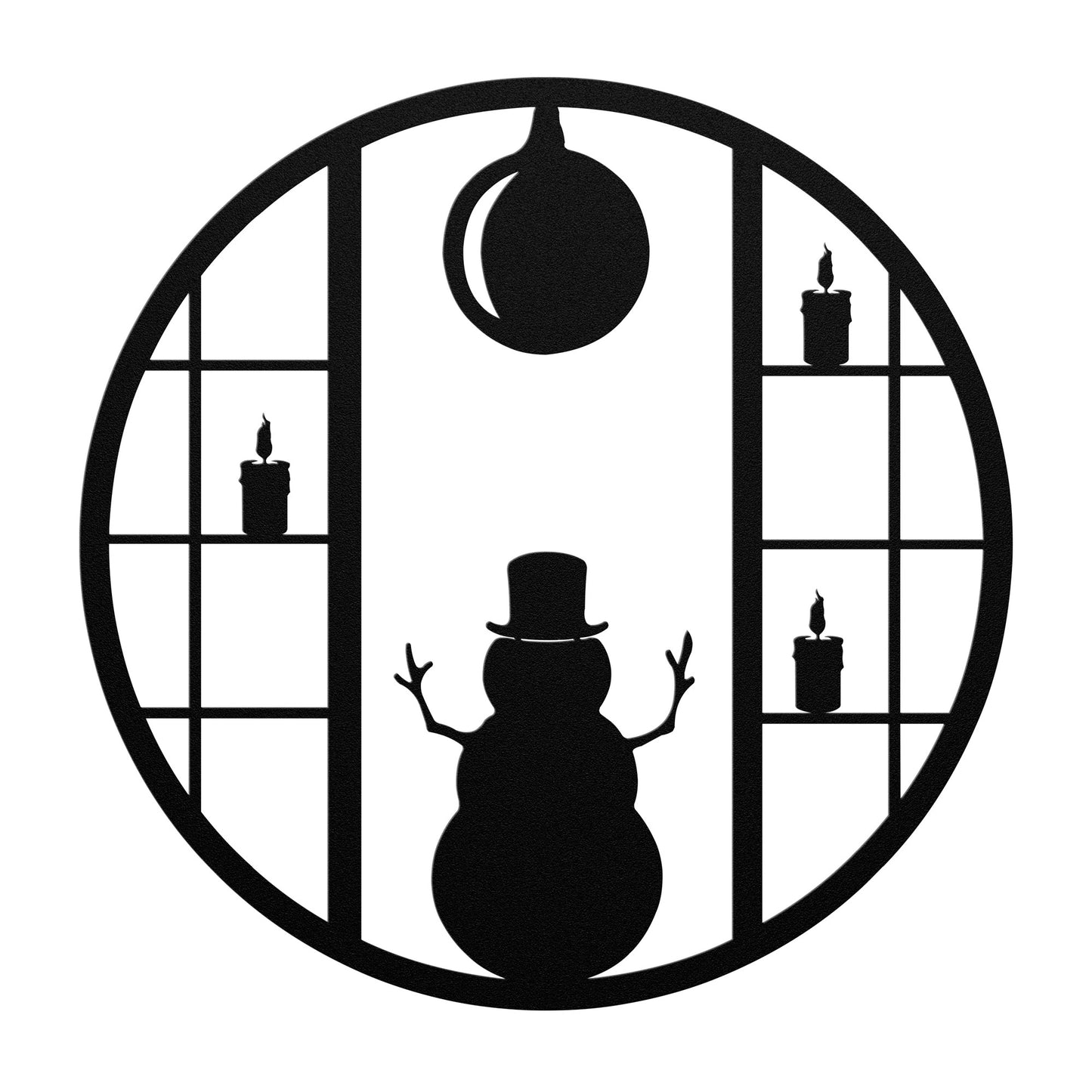 "Snow Man" Metal Sign - Weave Got Gifts - Unique Gifts You Won’t Find Anywhere Else!