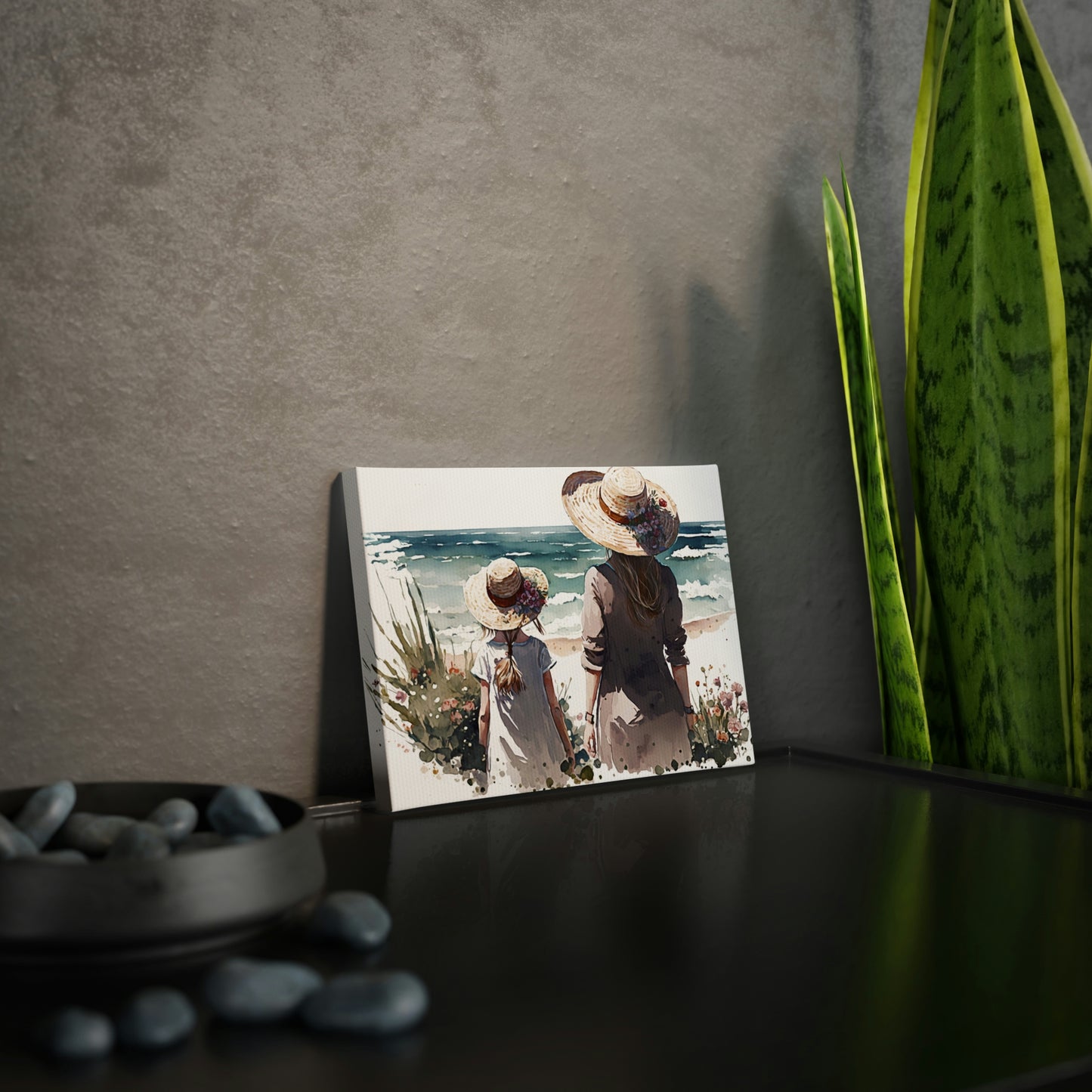 "Mom & Daughter" Watercolor Wall Art - Weave Got Gifts - Unique Gifts You Won’t Find Anywhere Else!